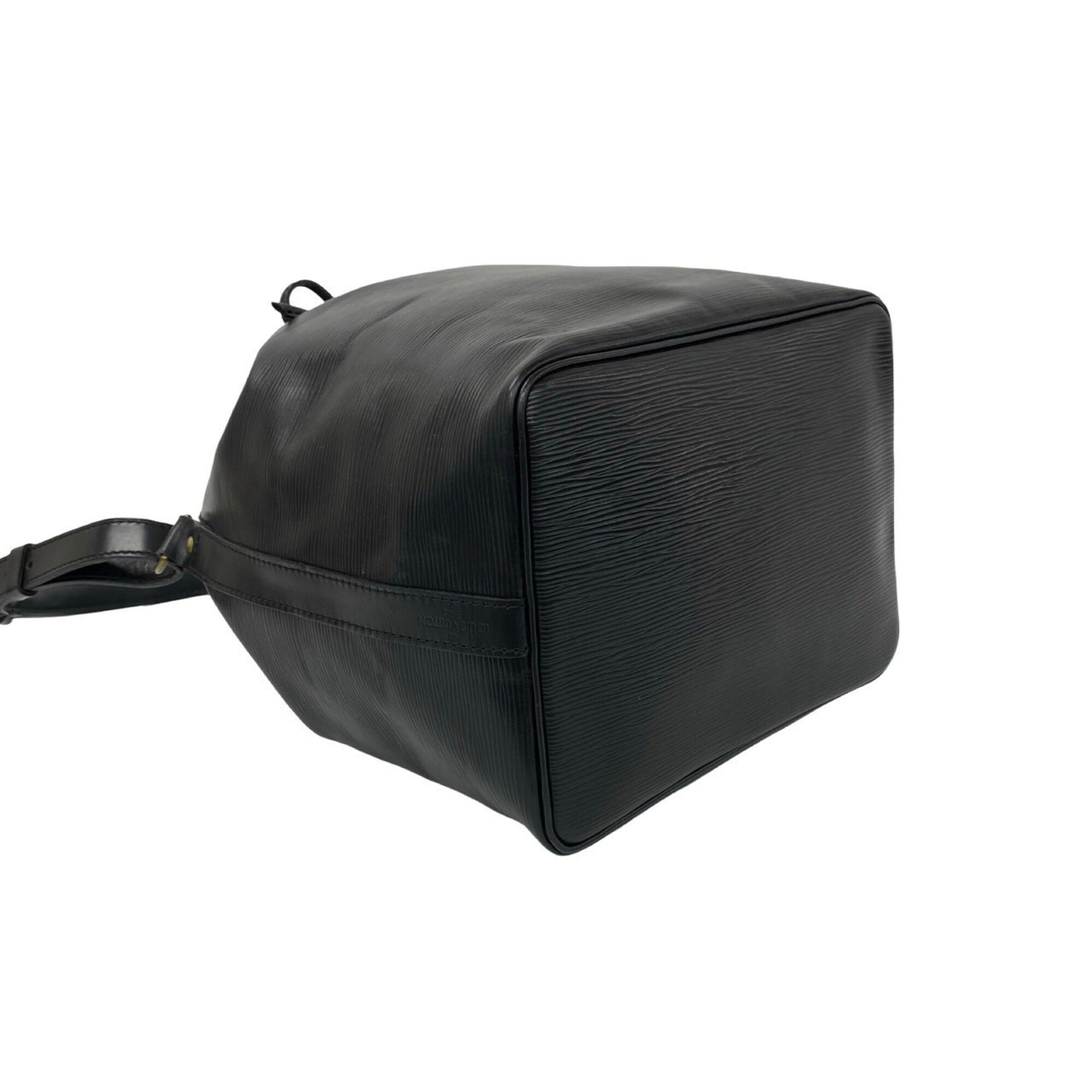 Louis Vuitton Black Leather Shoulder Bag (Pre-Owned)
