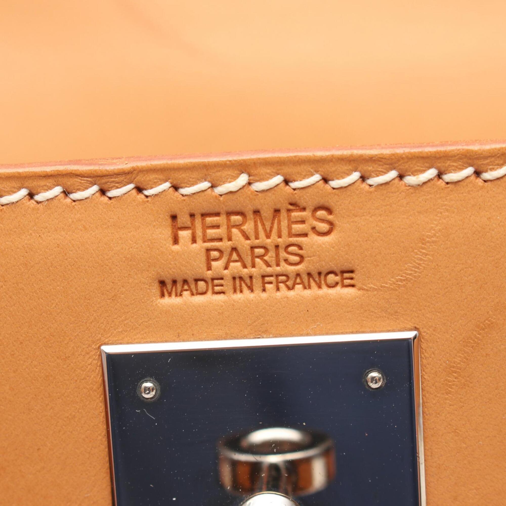Hermes Brown Chamonix Leather Handbag (Pre-Owned)