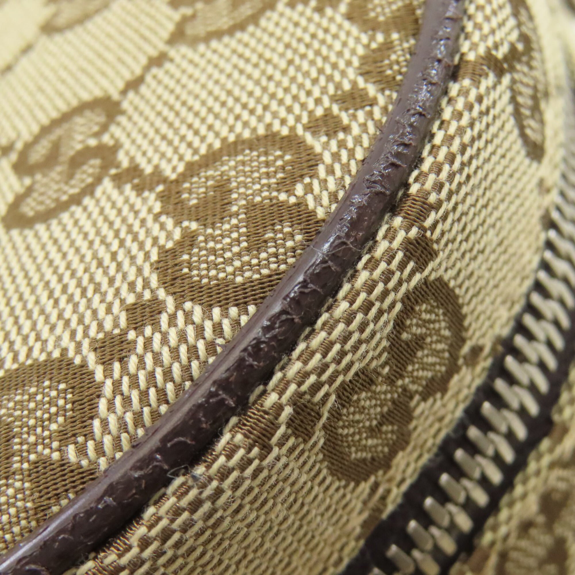 Gucci Brown Canvas Sling Bag (Pre-Owned)