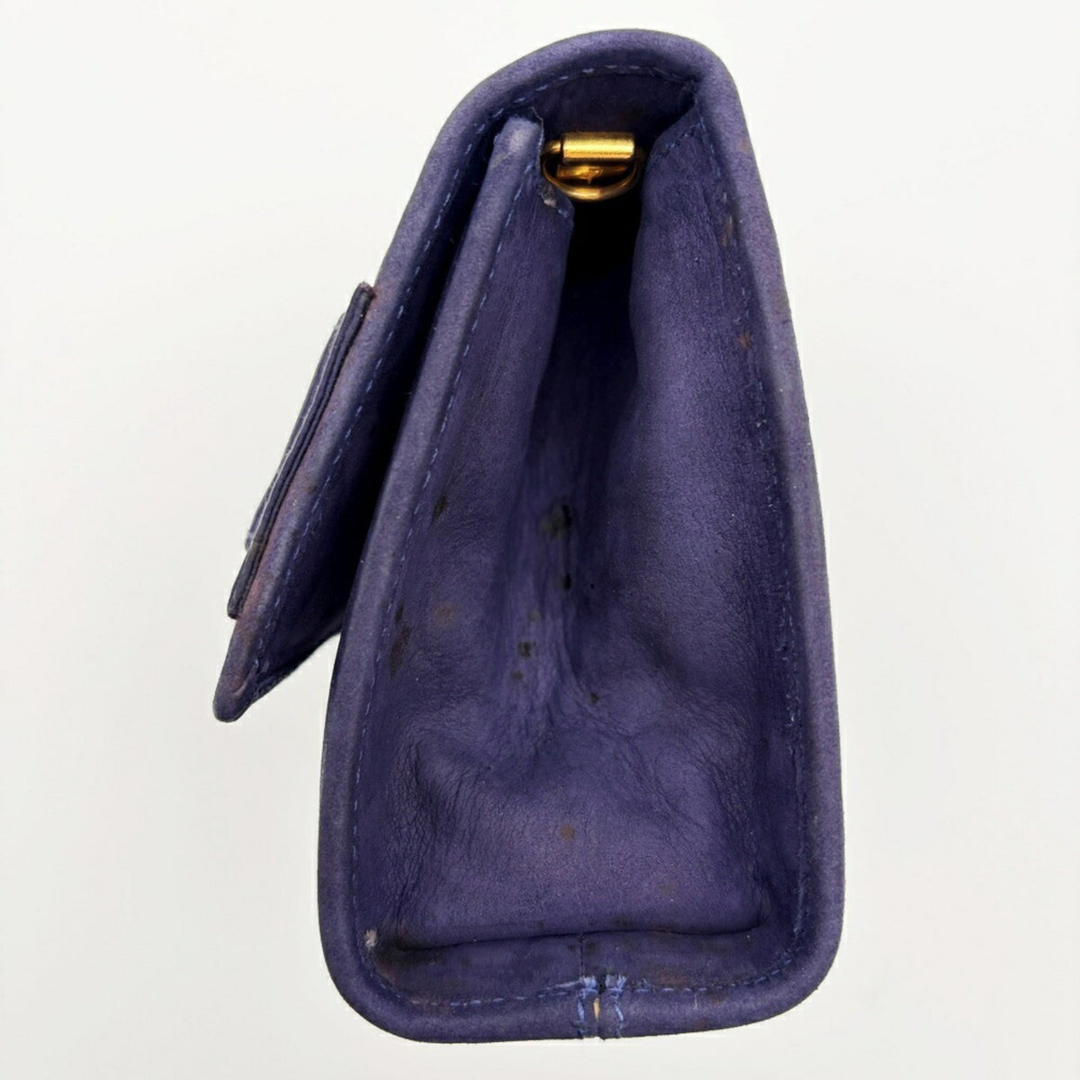 Salvatore Ferragamo Purple Suede Shoulder Bag (Pre-Owned)