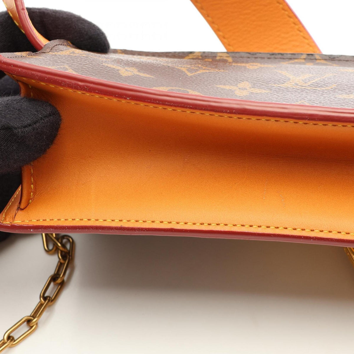 Louis Vuitton Brown Coated Canvas Leather Fanny Pack Handbag Pouch (Pre-Owned)