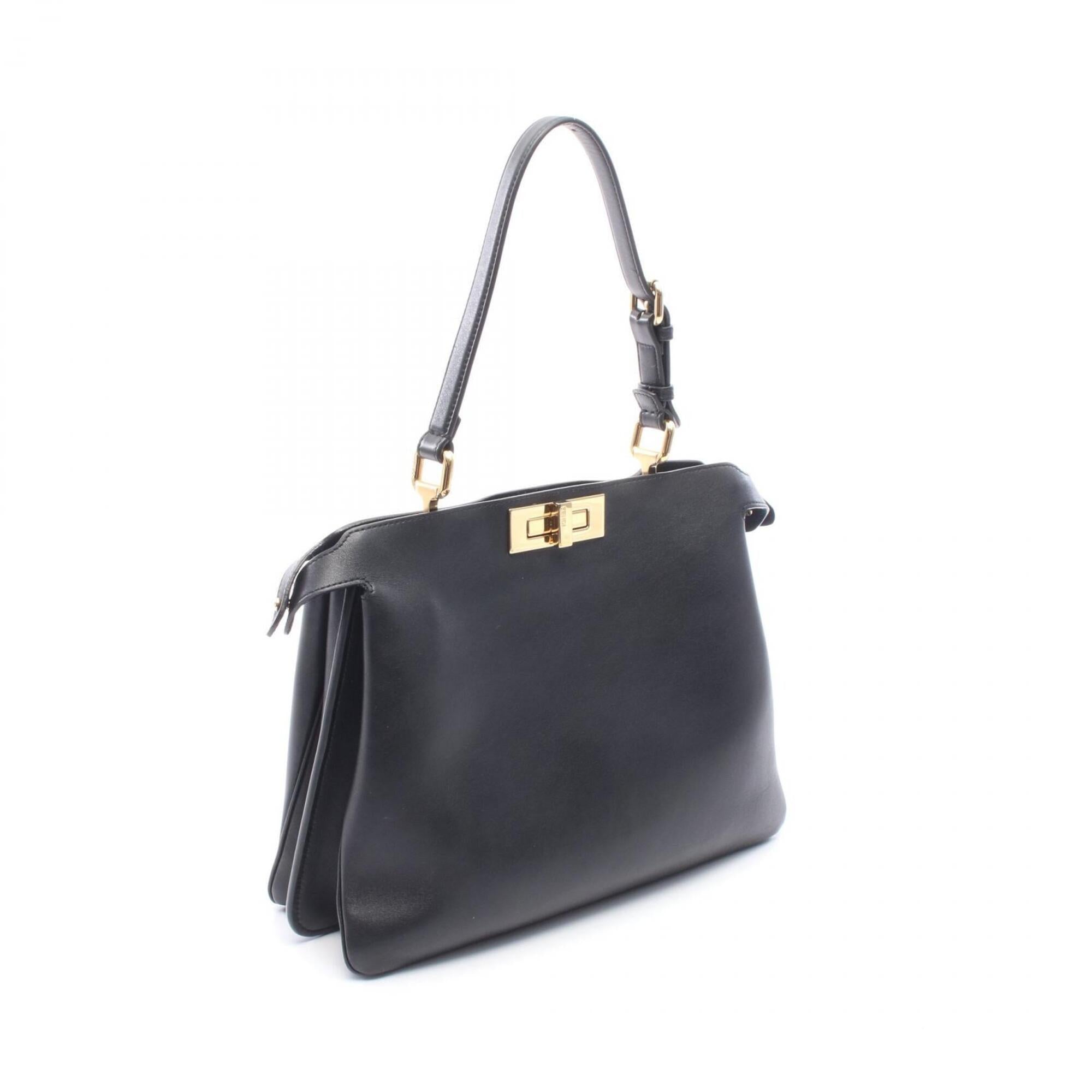Fendi Black Leather Handbag (Pre-Owned)