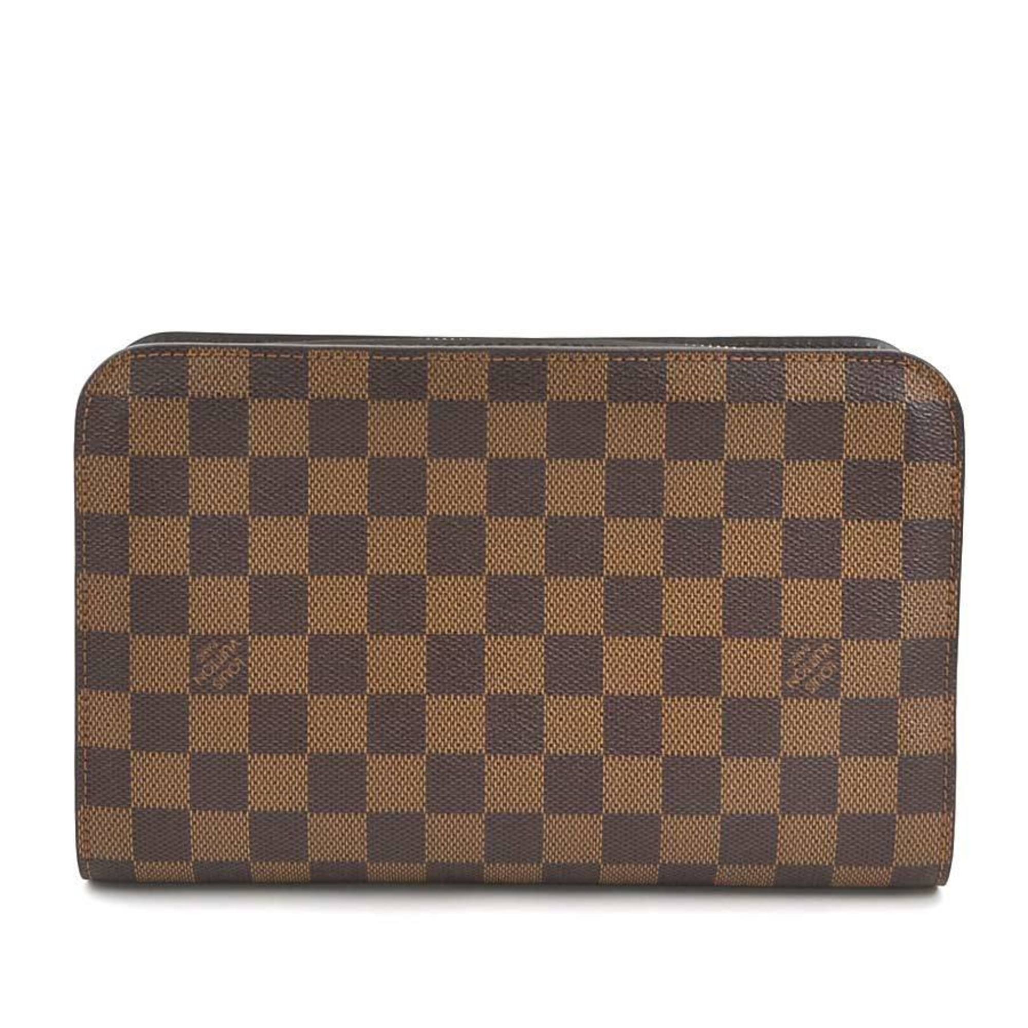 Louis Vuitton Damier Canvas Ebene Galle Damier Canvas Clutch Bag (Pre-Owned)