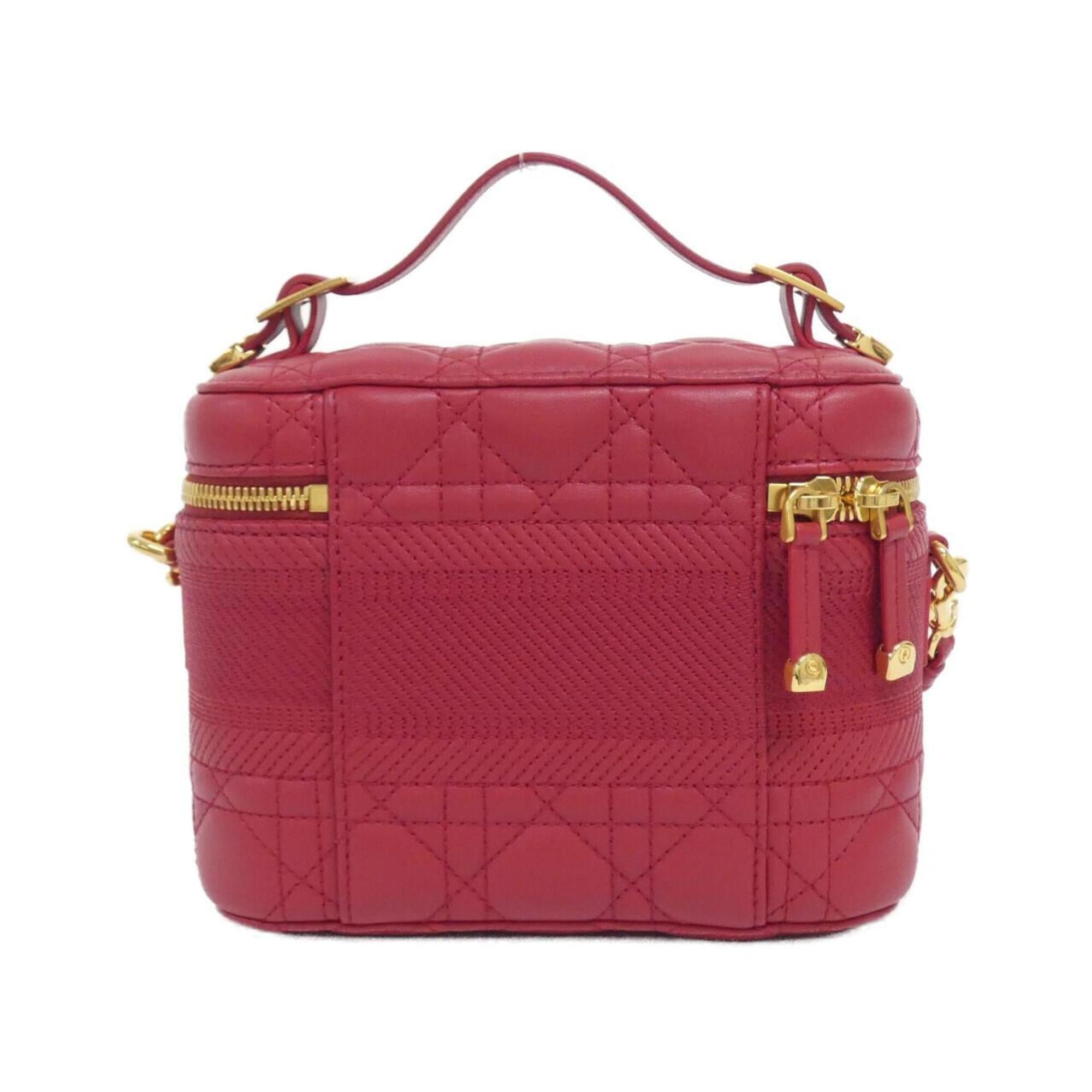 Christian Dior Red Color Leather Handbag (Pre-Owned)