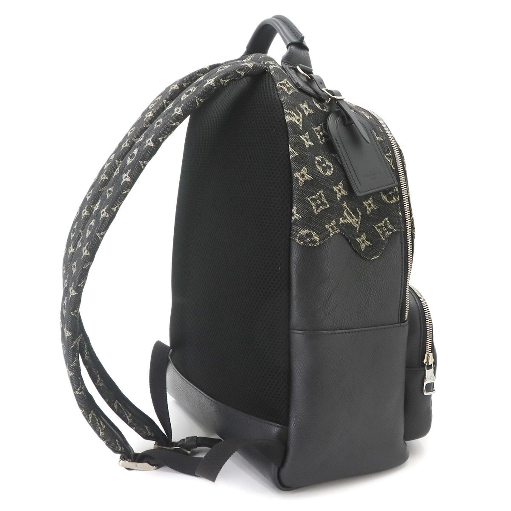 Louis Vuitton Monogram Denim Noir Monogram Denim Leather Backpack (Pre-Owned)