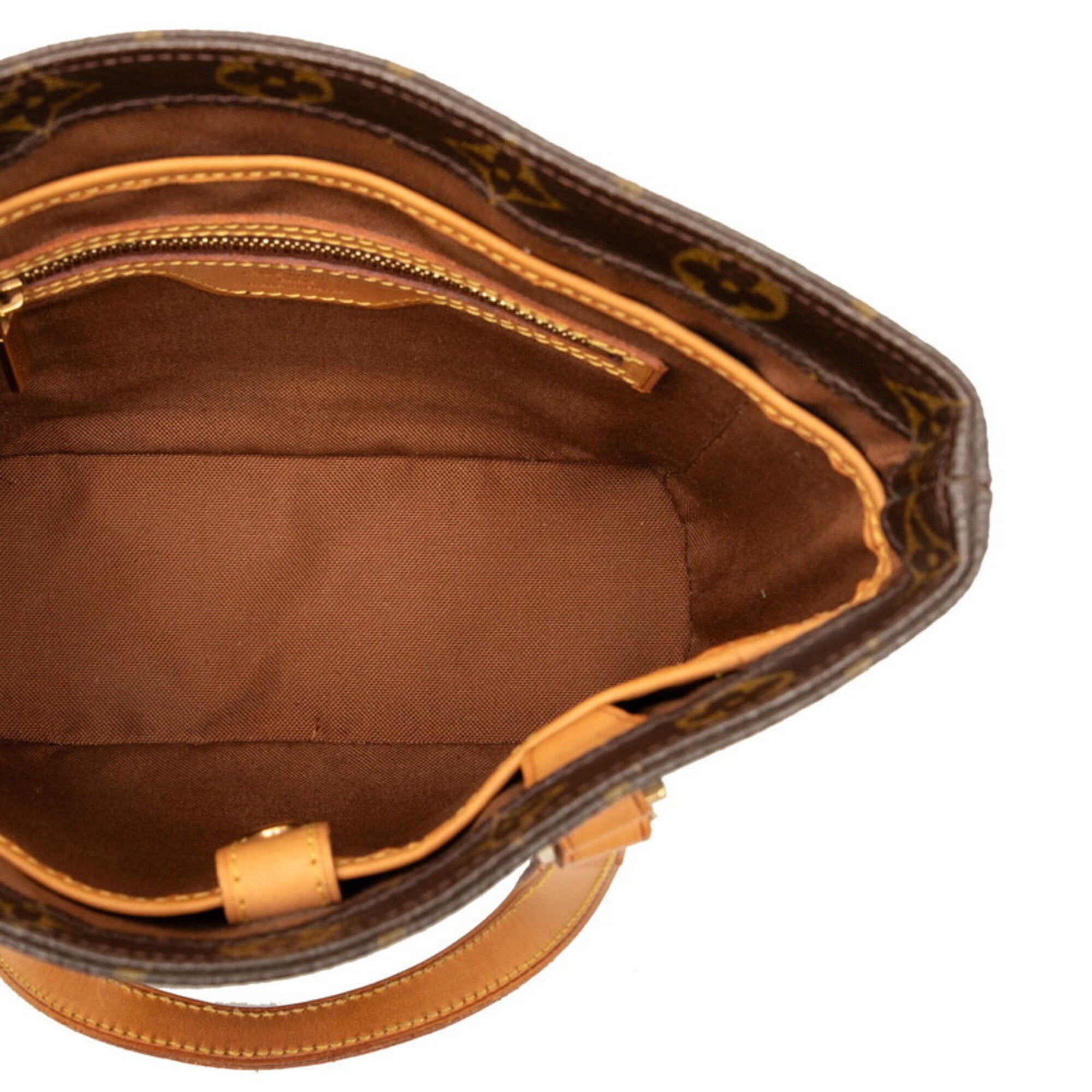 Louis Vuitton Brown Pvc Leather Handbag Tote Bag (Pre-Owned)