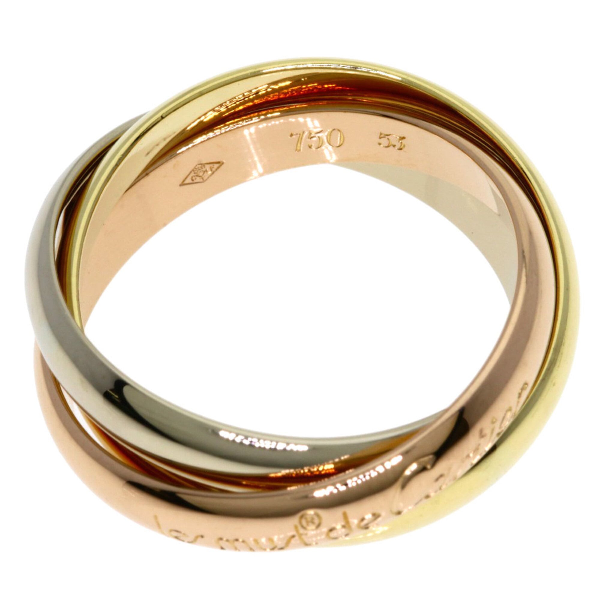 Cartier Yellow Gold (18K) Pink Gold (18K) White Gold (18K) Band Ring (Pre-Owned)