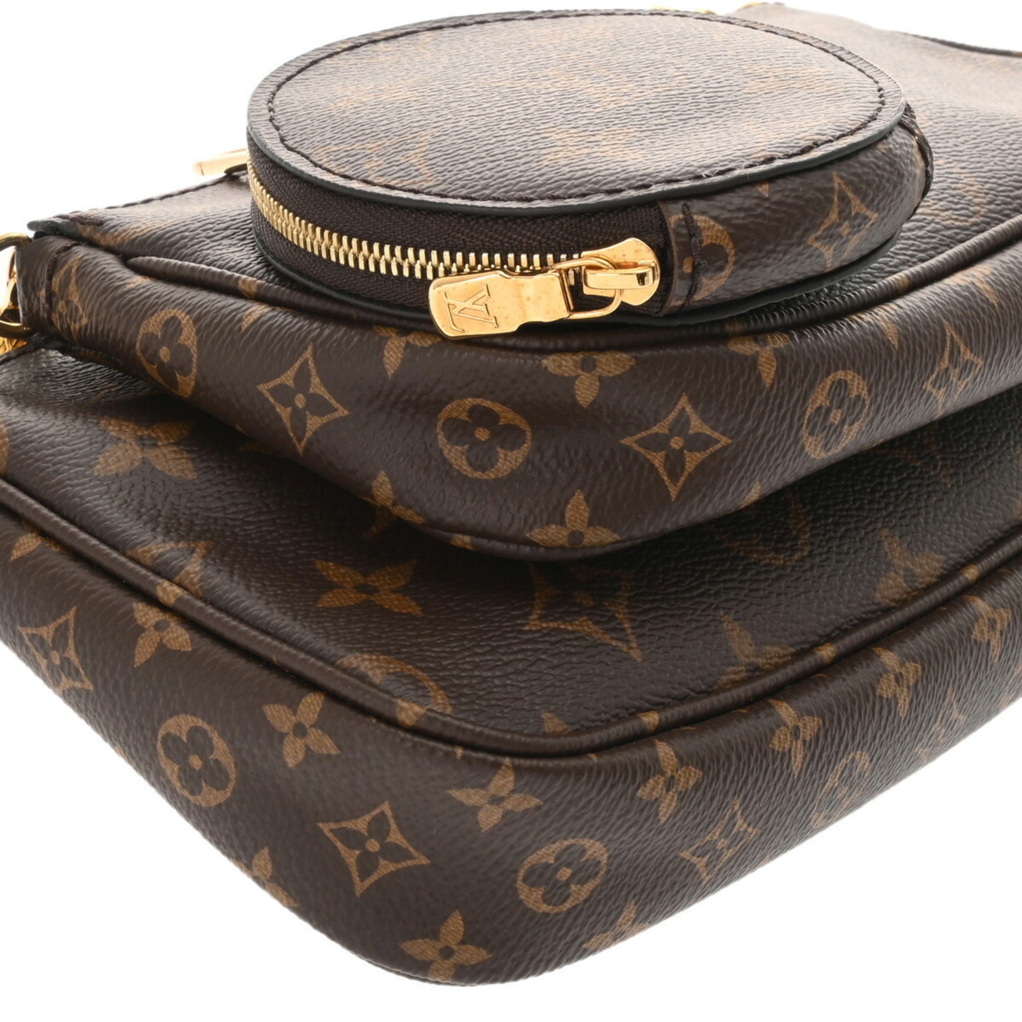 Louis Vuitton Khaki Monogram Pochette Shoulder Bag (Pre-Owned)