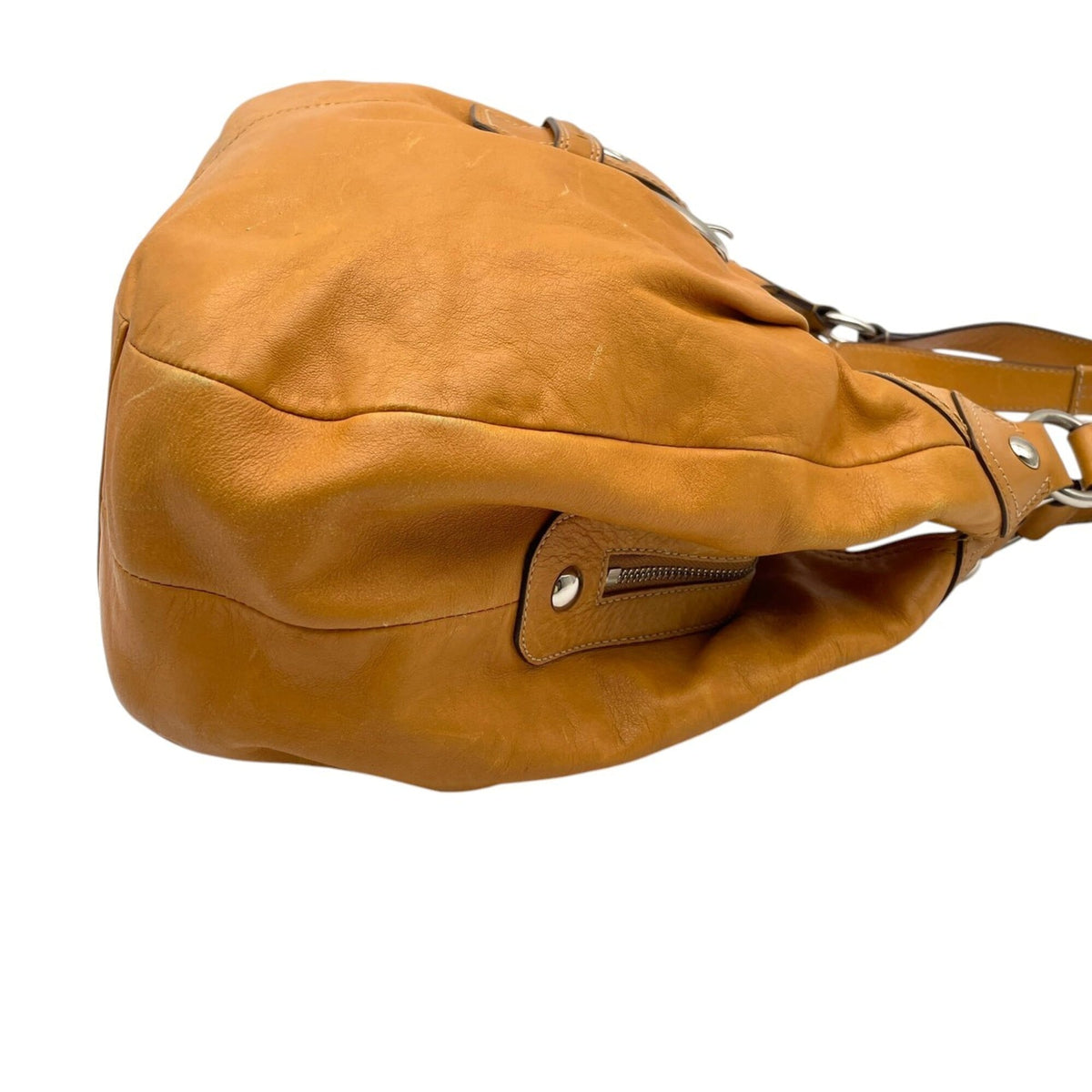 Coach Brown Camel Leather Handbag Shoulder Bag (Pre-Owned)