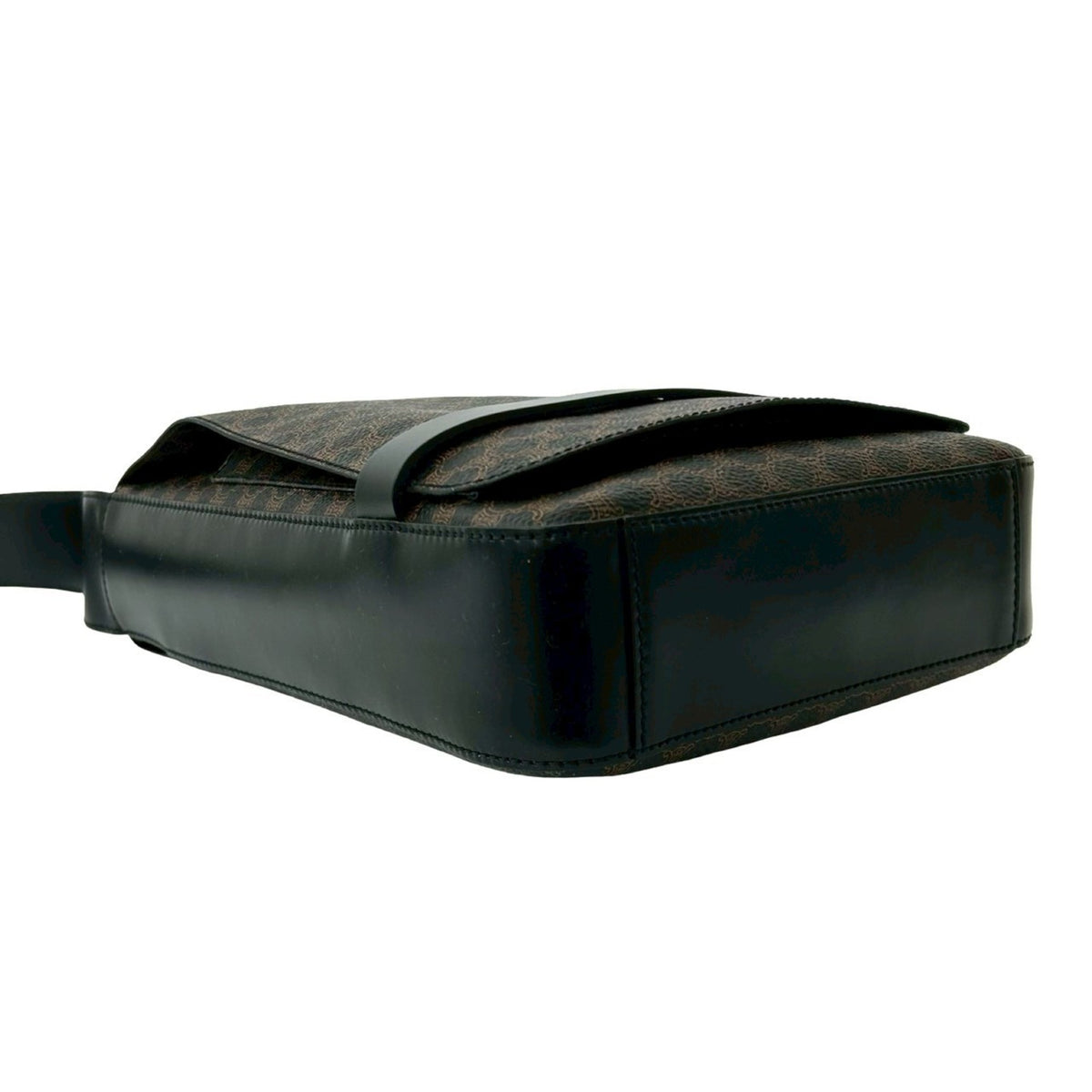 Celine Black Brown Leather Pvc Shoulder Bag (Pre-Owned)