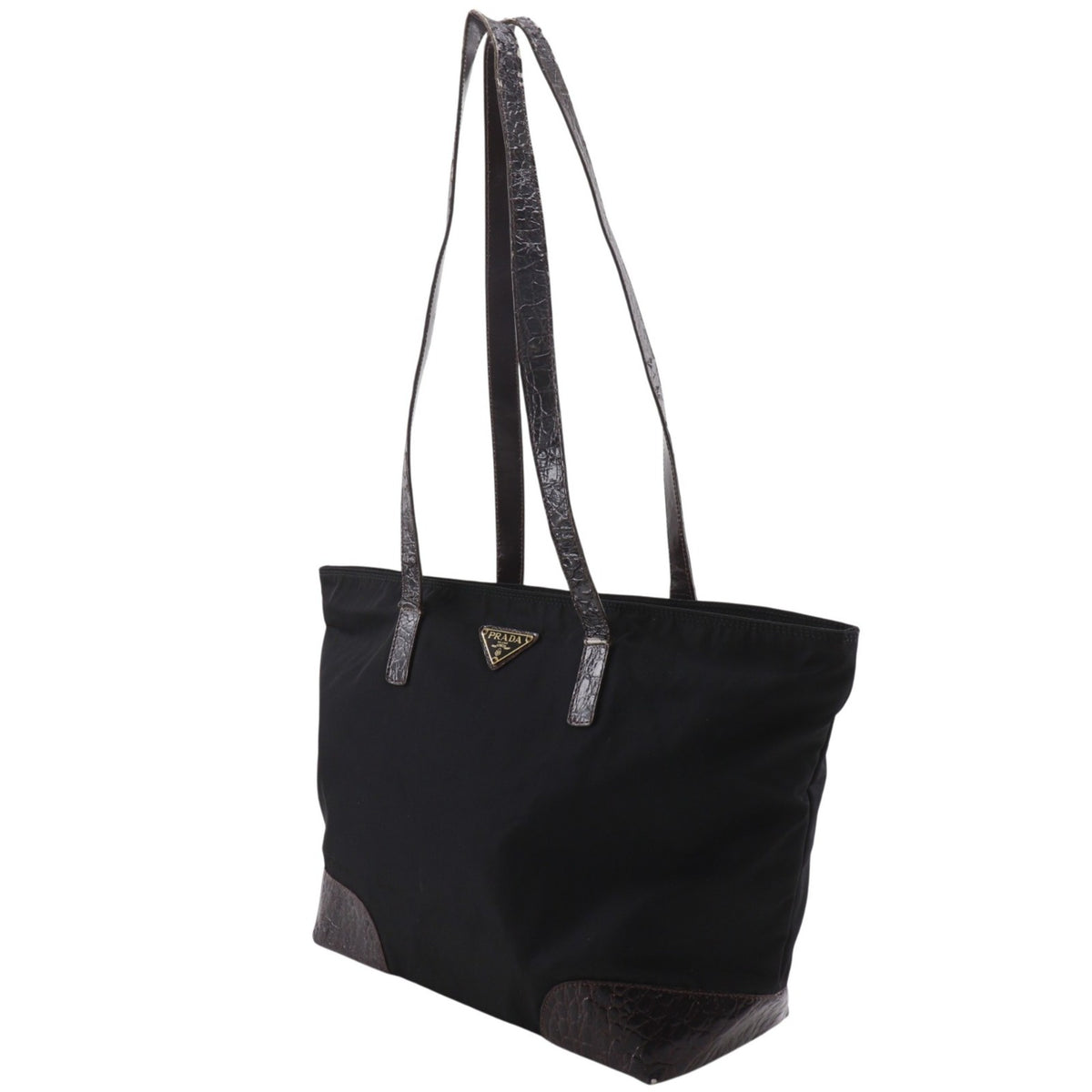 Prada Black Nylon Tote Bag (Pre-Owned)