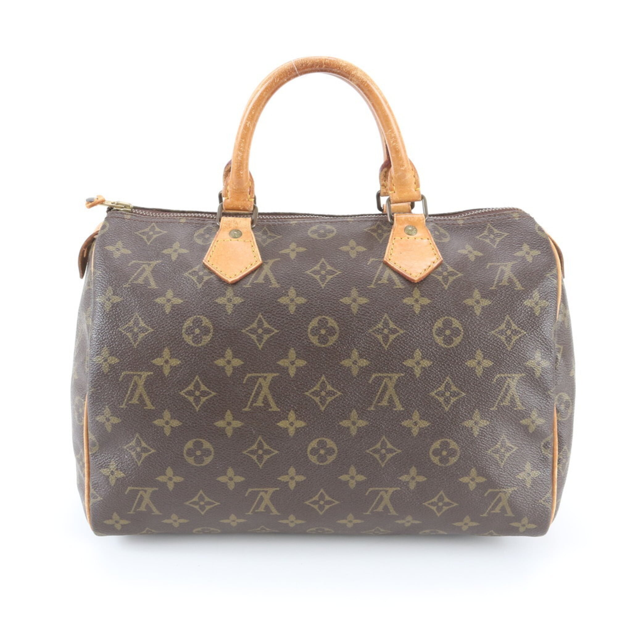 Louis Vuitton Dark Brown Coated Canvas Leather Handbag Tote Bag (Pre-Owned)