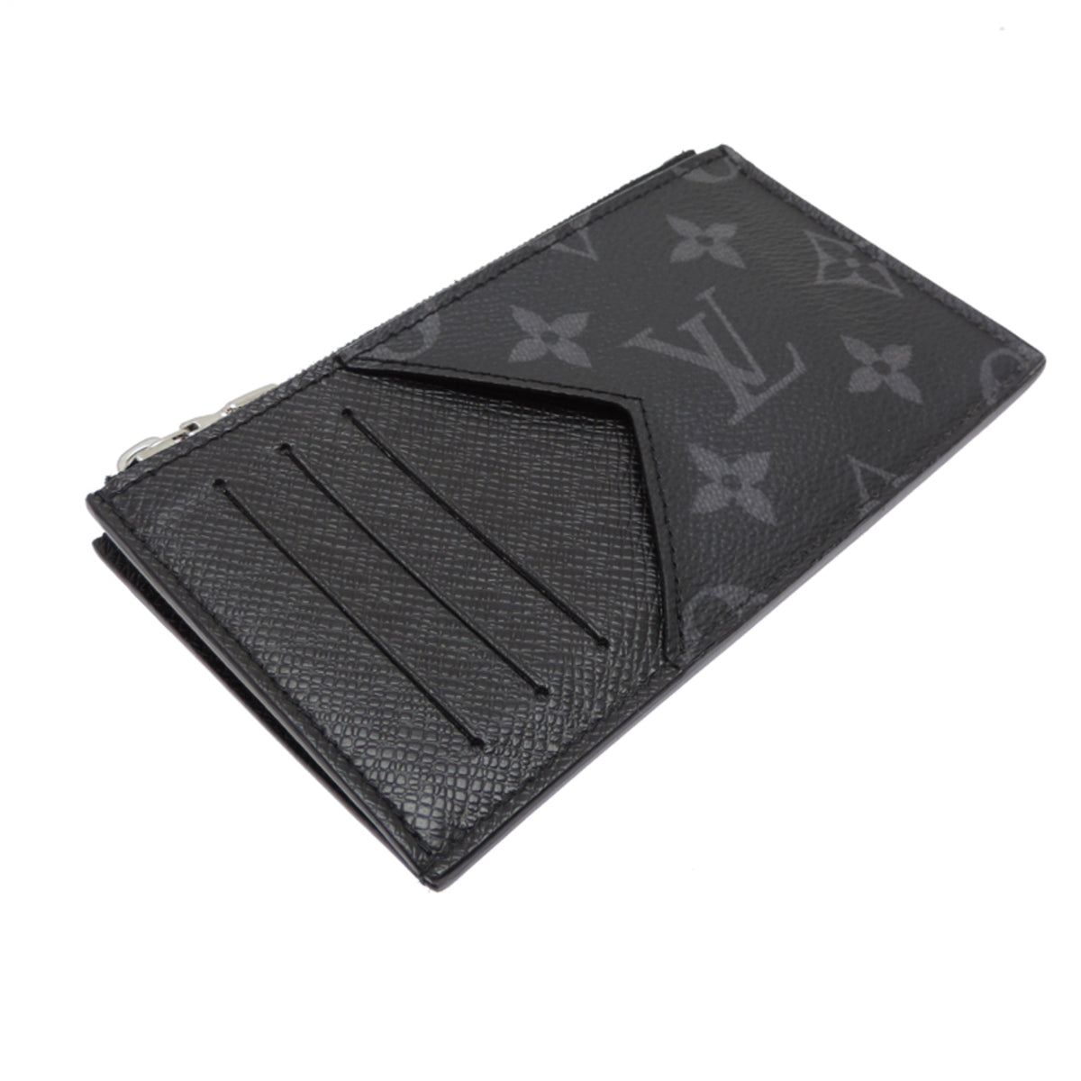 Louis Vuitton Noir Monogram Eclipse Coin Purse/Coin Case (Pre-Owned)