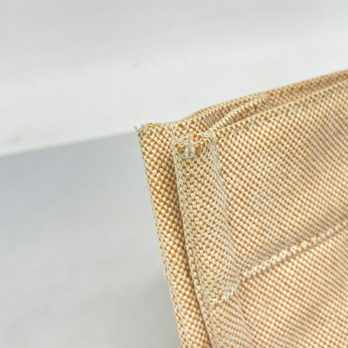 Hermes Orange Canvas Tote Bag (Pre-Owned)