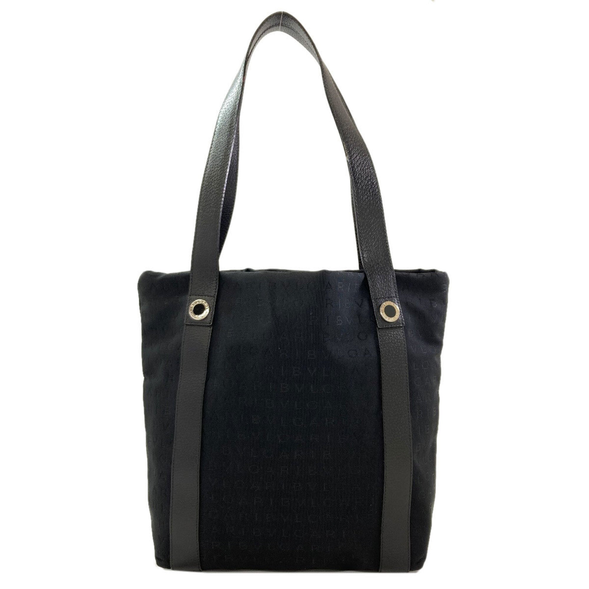 Bvlgari Black Canvas Tote Bag (Pre-Owned)