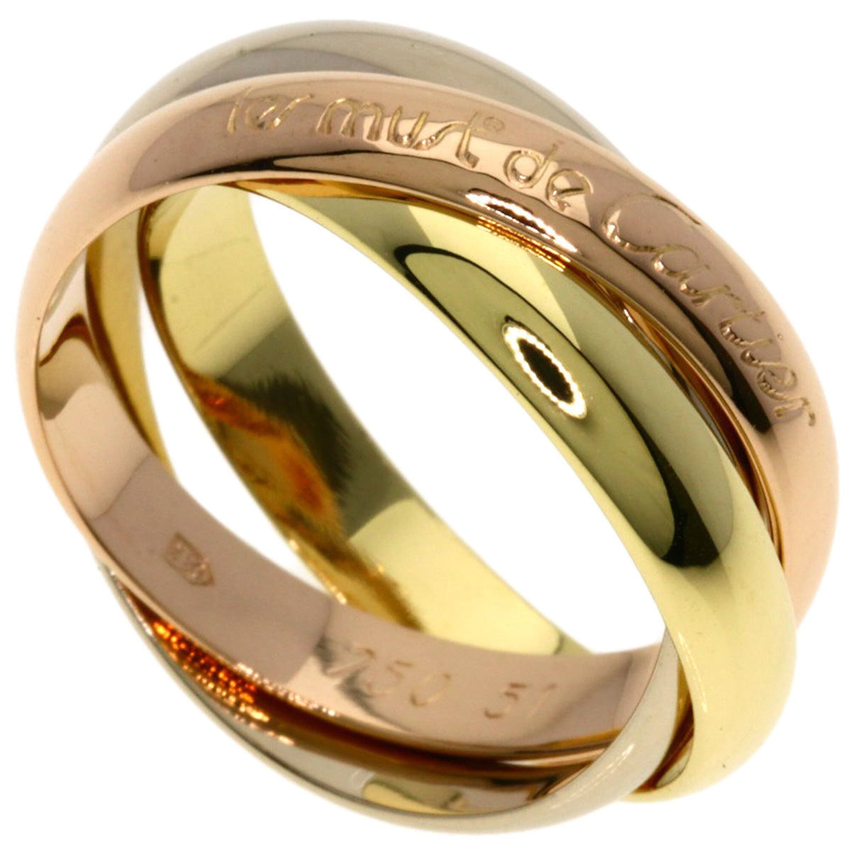 Cartier Yellow Gold (18K) Pink Gold (18K) White Gold (18K) Band Ring (Pre-Owned)