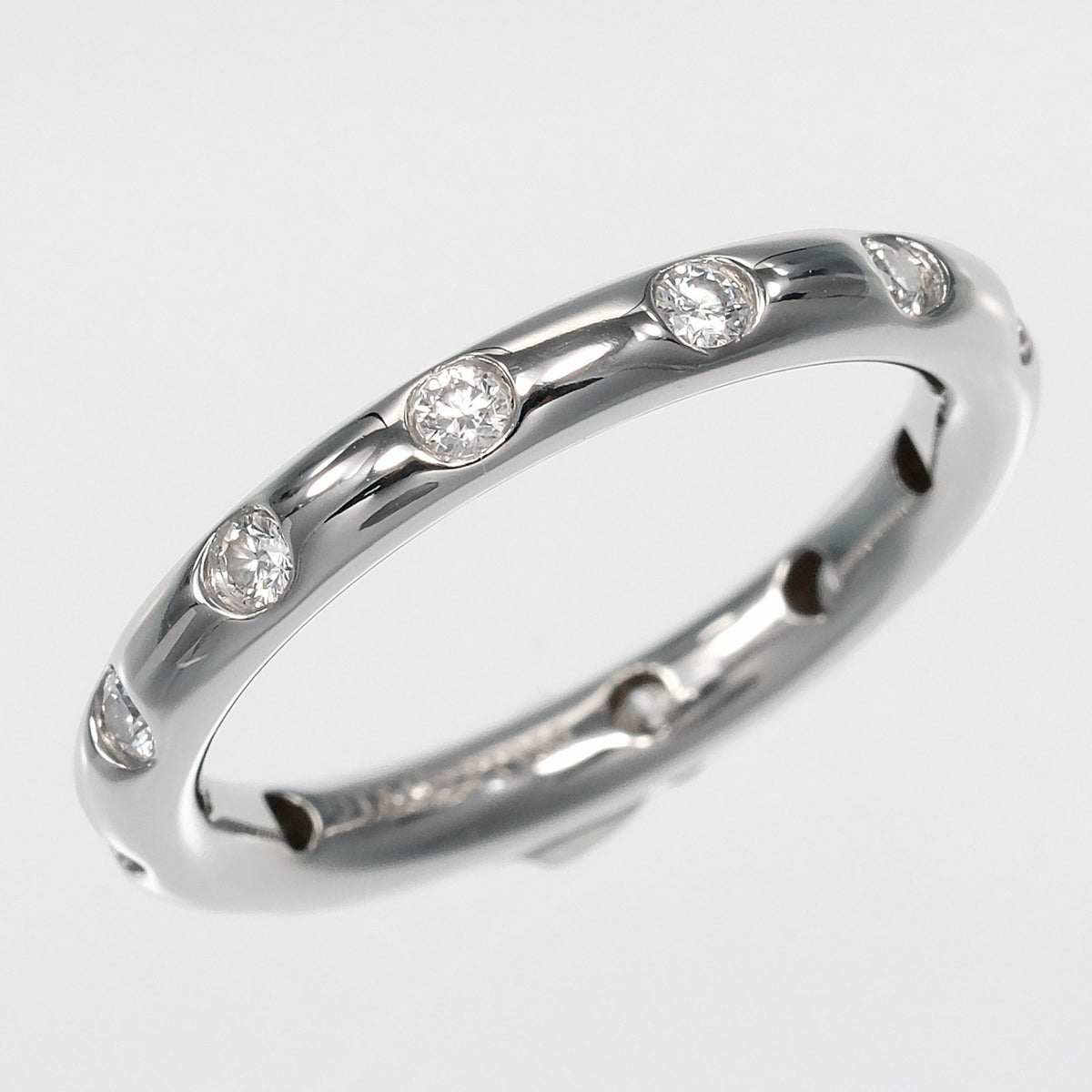 Tiffany Silver Platinum 950 Band Ring (Pre-Owned)