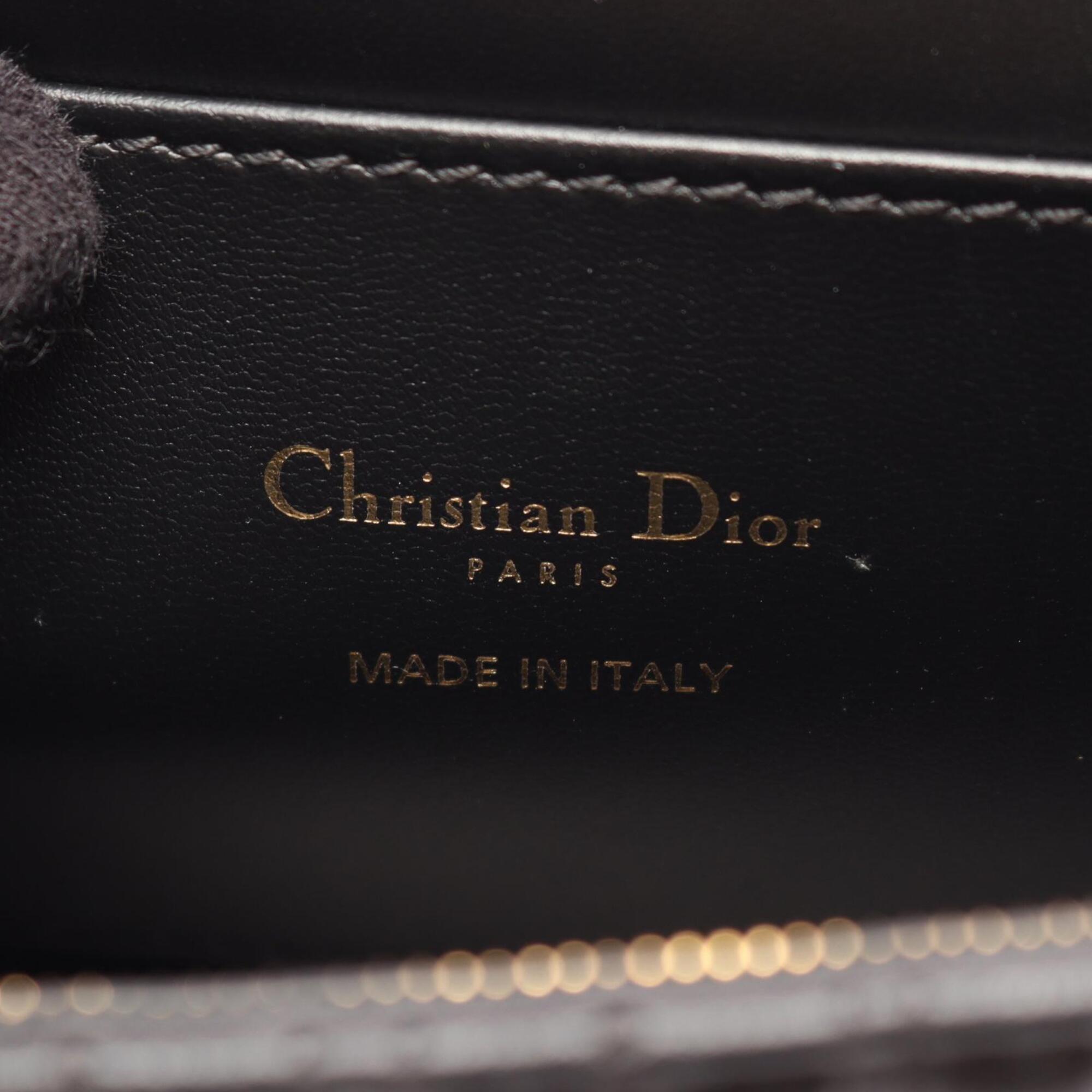 Christian Dior Black Leather Handbag Shoulder Bag (Pre-Owned)