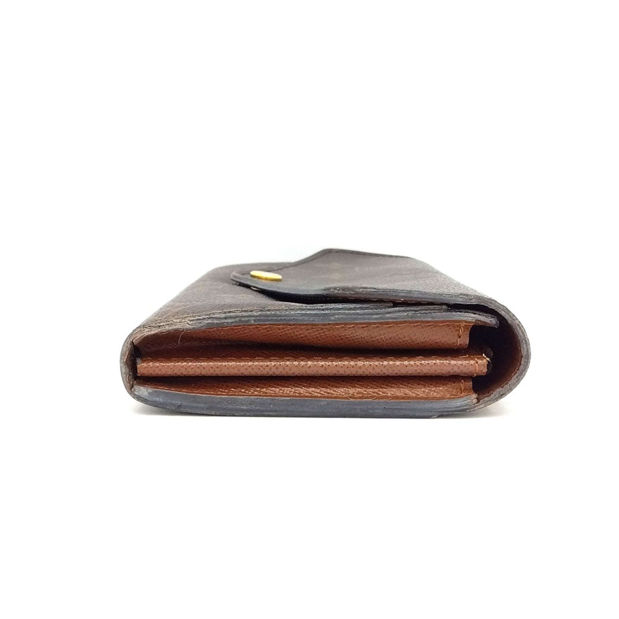 Louis Vuitton Monogram Black Monogram Long Wallet (Bi-Fold) (Pre-Owned)