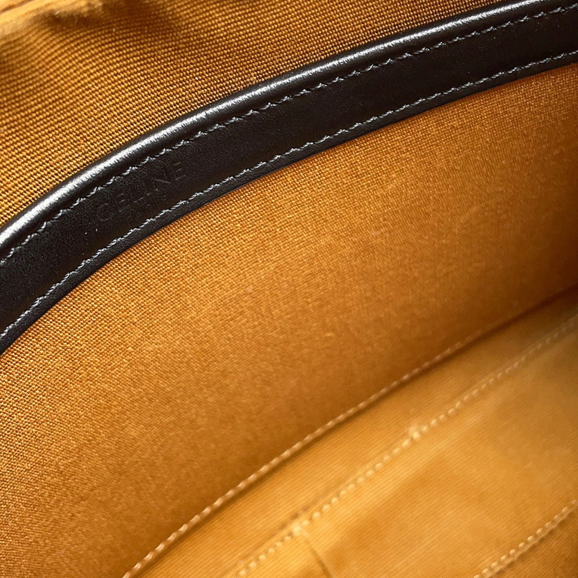 Celine Black Brown Pvc Leather Messenger Bag Shoulder Bag (Pre-Owned)