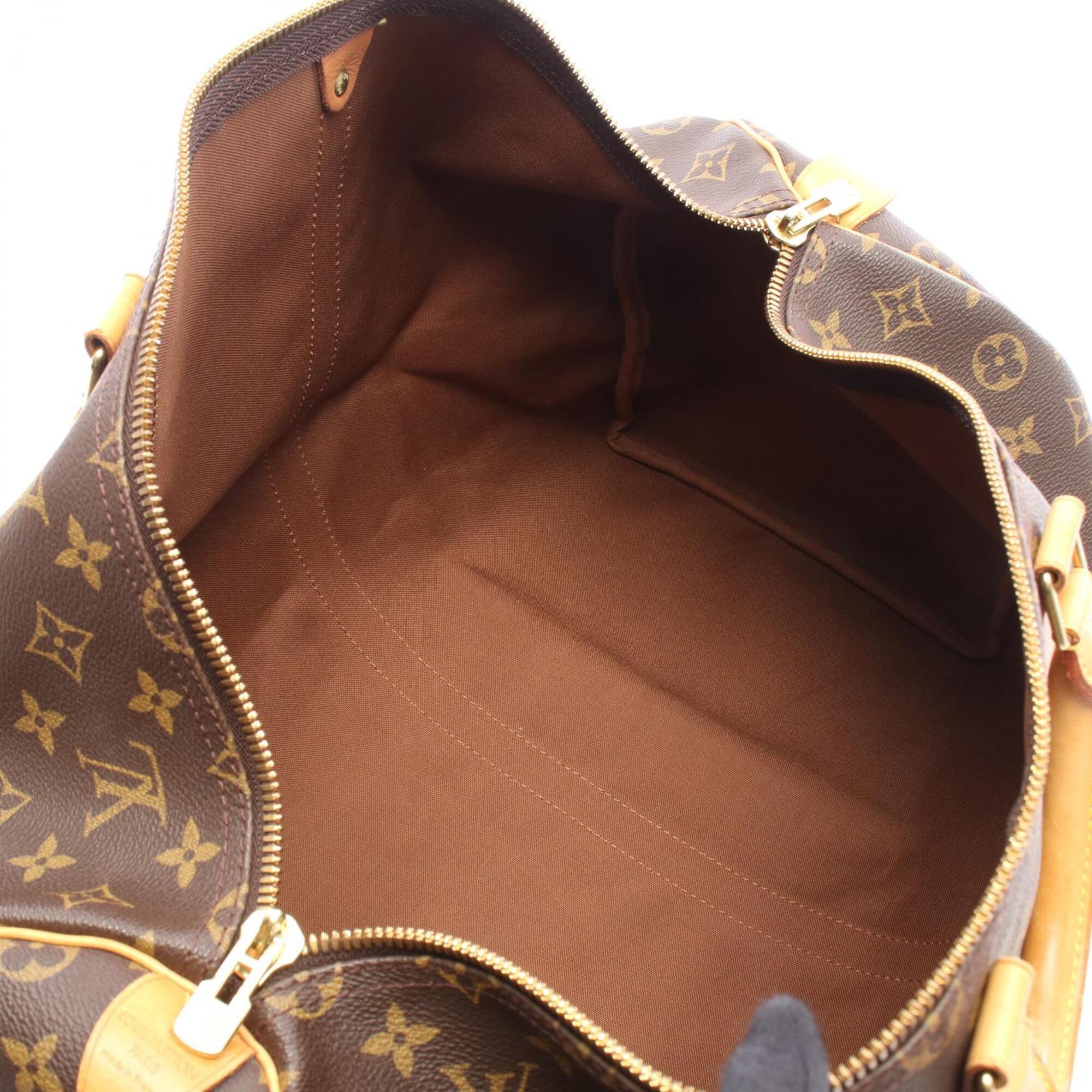Louis Vuitton Brown Monogram Monogram Leather Boston Bag Handbag (Pre-Owned)