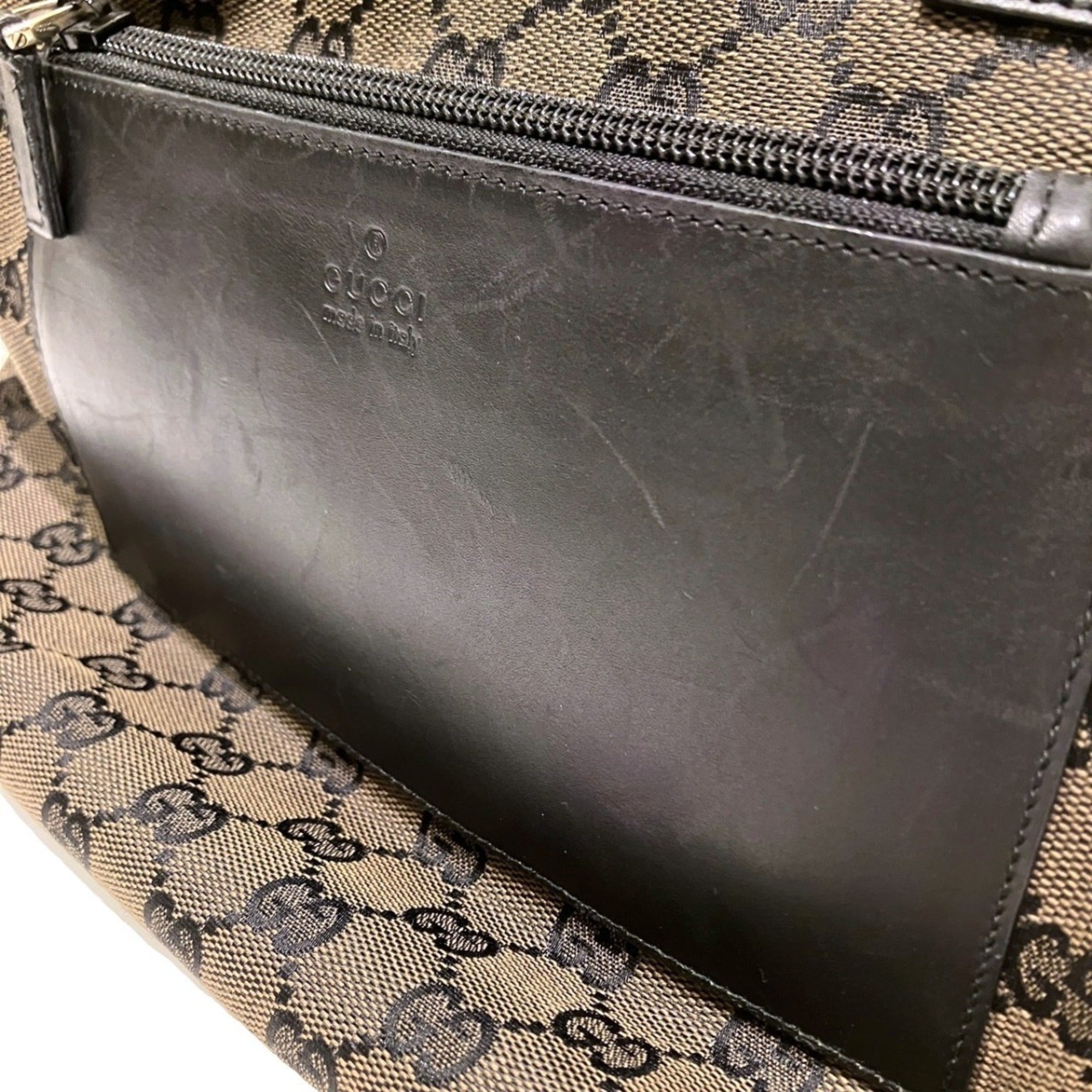 Gucci Brown Canvas Tote Bag (Pre-Owned)