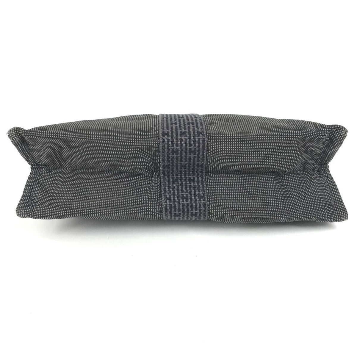 Hermes Her Line Gray Cotton Clutch Bag (Pre-Owned)