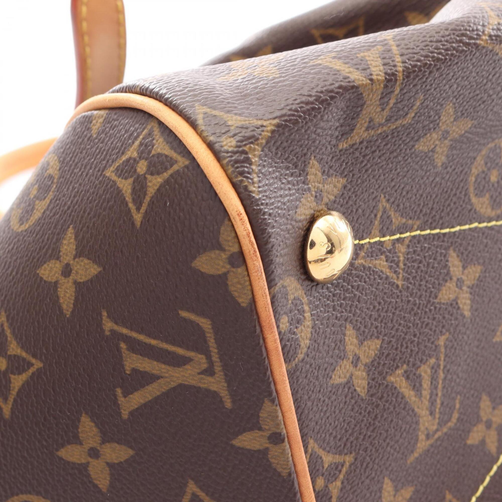 Louis Vuitton Brown Coated Canvas Leather Handbag (Pre-Owned)