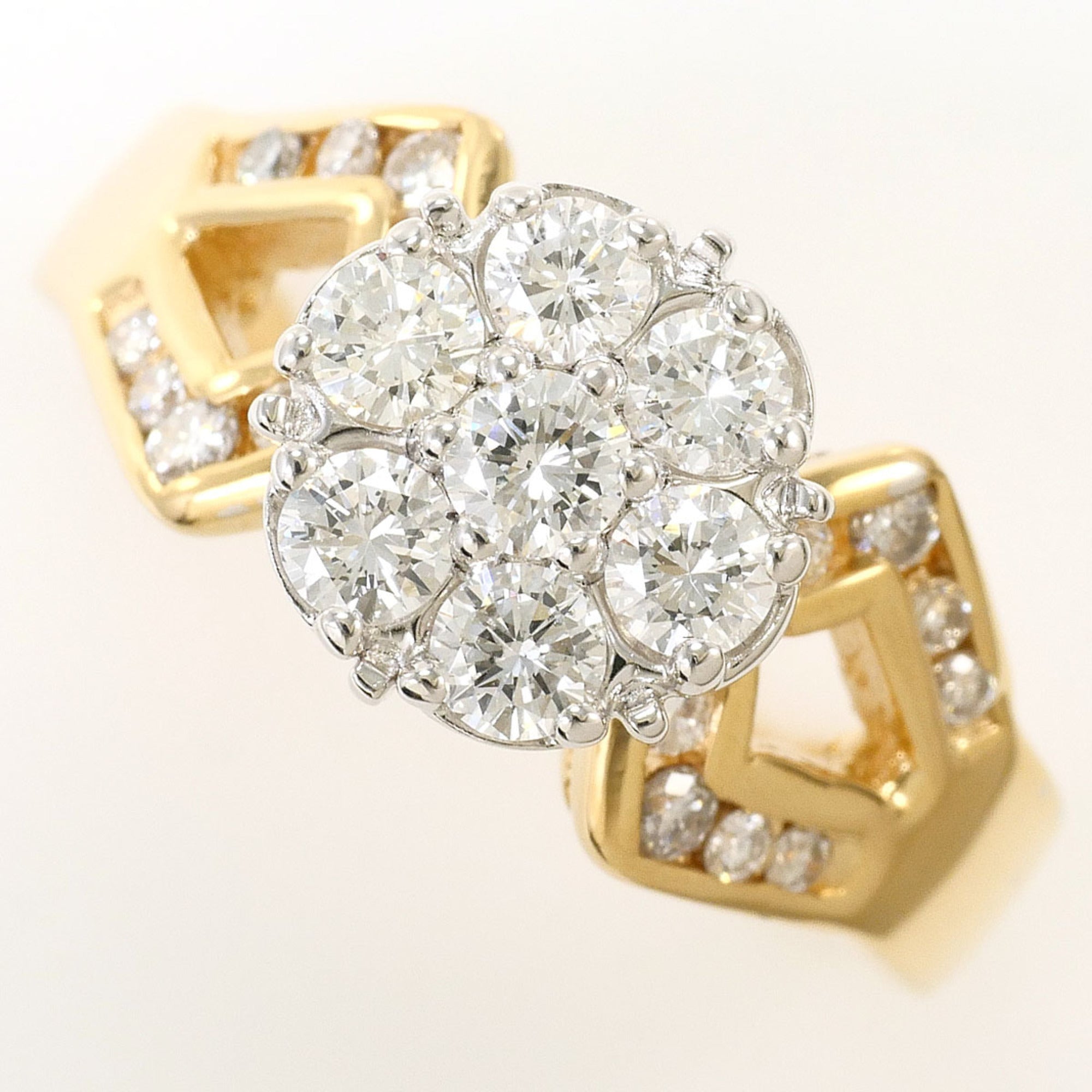 Unbranded White Gold Yellow Gold White Gold (14K) Yellow Gold (14K) Band Ring (Pre-Owned)