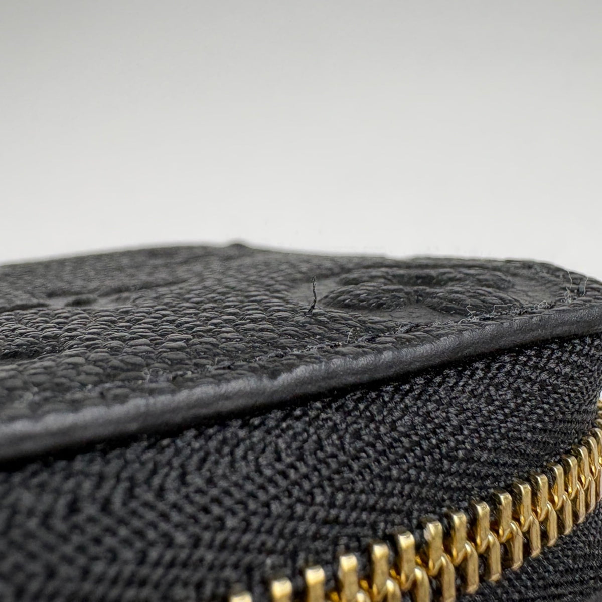 Louis Vuitton Monogram Empreinte Black Noir Monogram Empreinte Coin Purse/Coin Case (Pre-Owned)