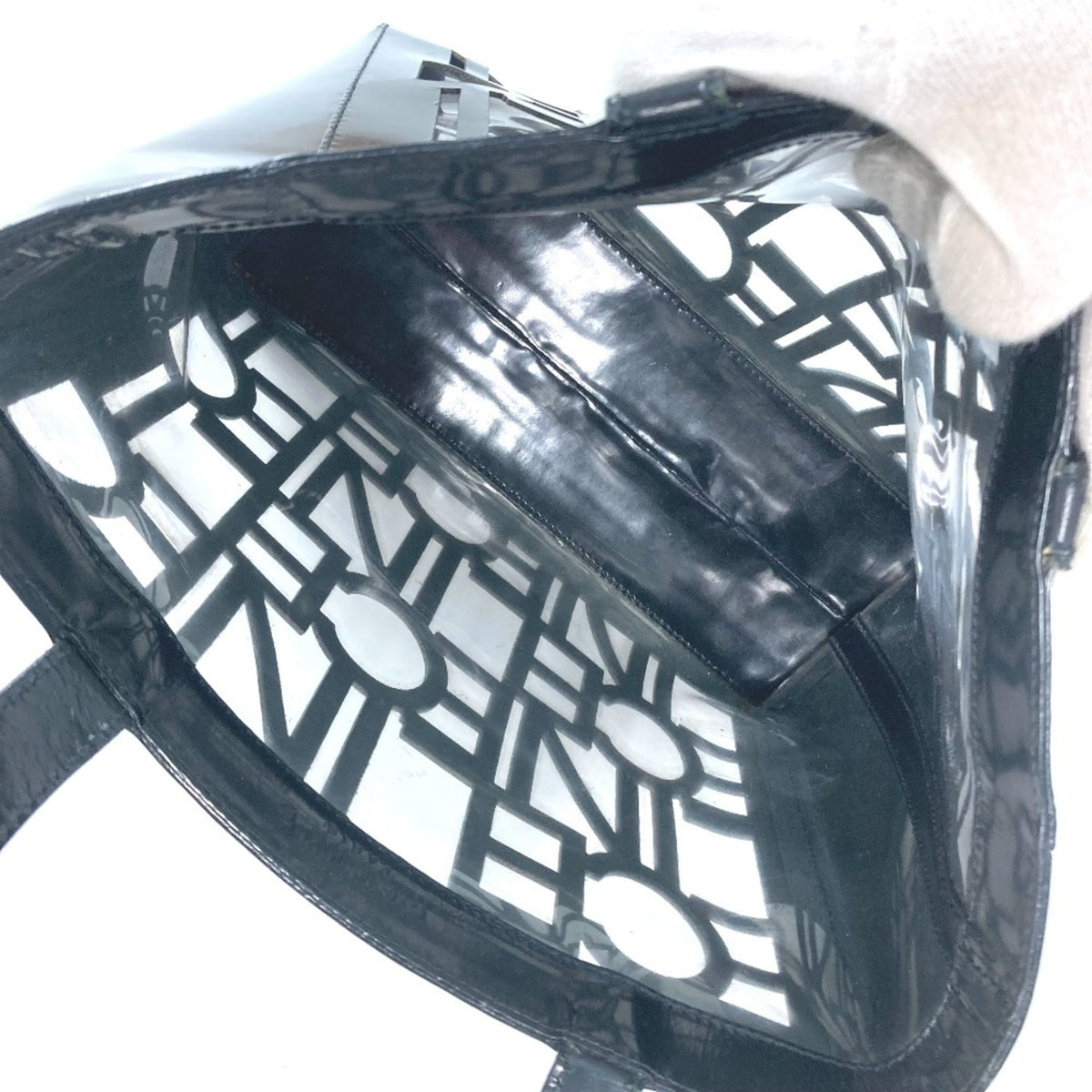 Celine Black Vinyl Shoulder Bag Tote Bag (Pre-Owned)