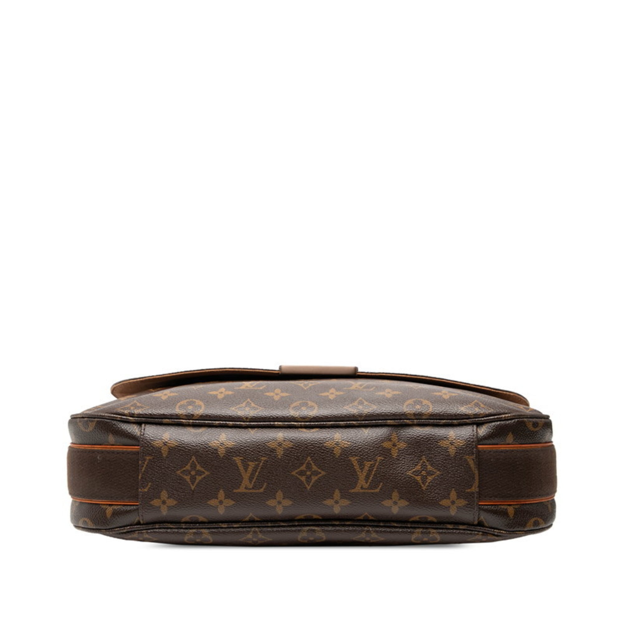Louis Vuitton Brown Pvc Messenger Bag Shoulder Bag (Pre-Owned)