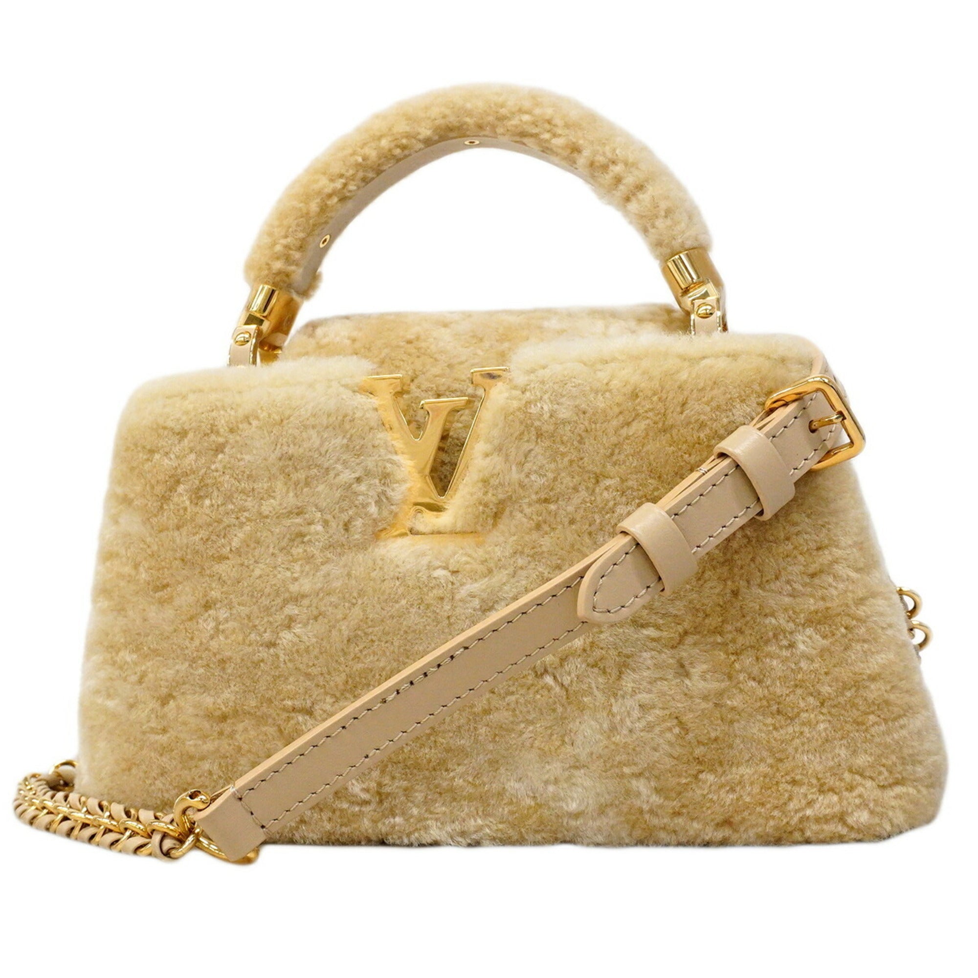Louis Vuitton Cream Handbag (Pre-Owned)