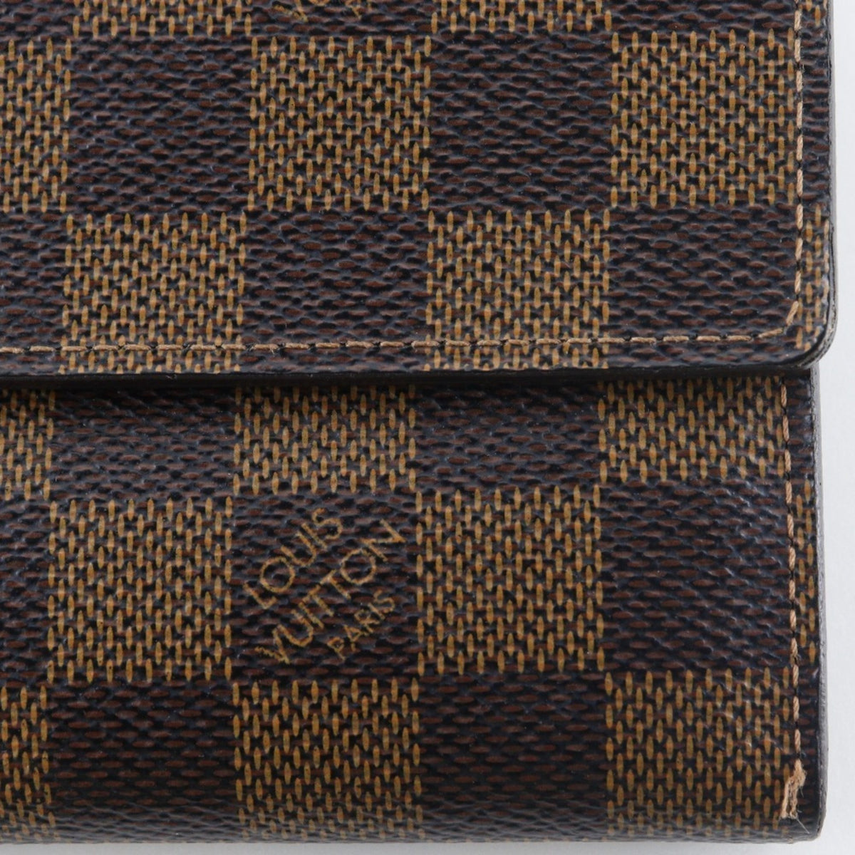 Louis Vuitton Damier Brown Damier Canvas Long Wallet (Bi-Fold) (Pre-Owned)