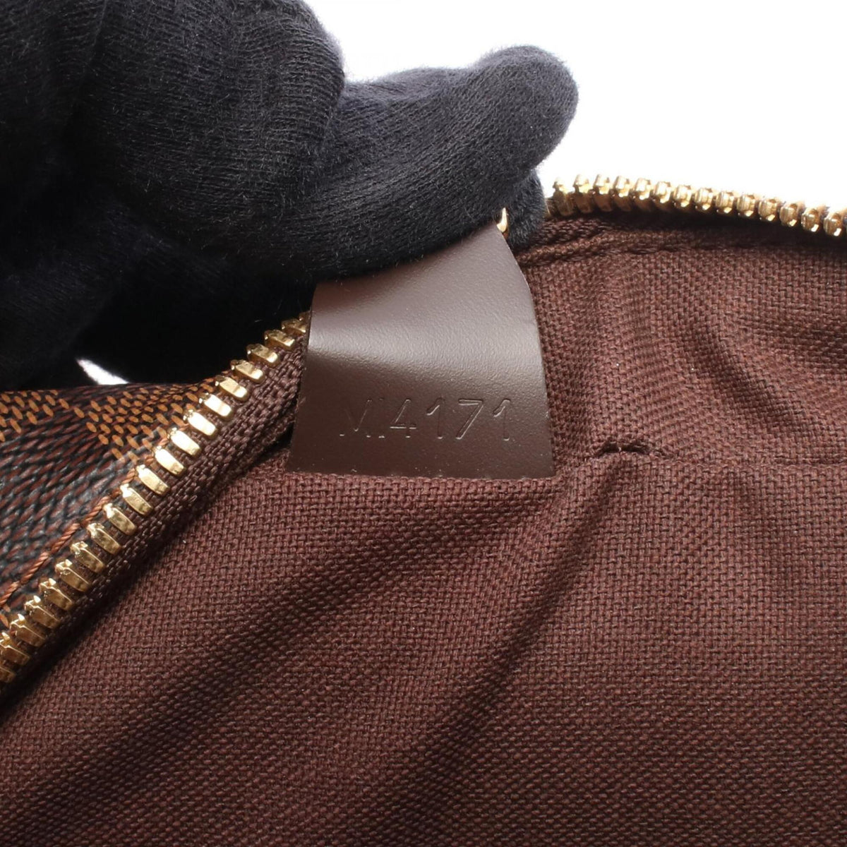 Louis Vuitton Damier Brown Coated Canvas Leather Shoulder Bag (Pre-Owned)
