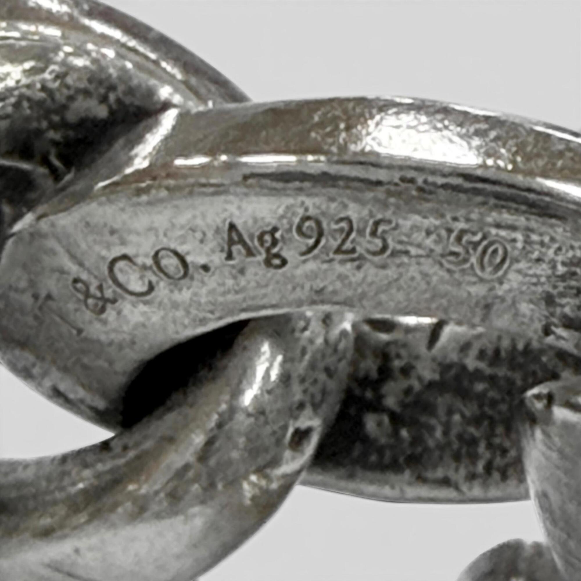 Tiffany Silver Silver 925 Band Ring (Pre-Owned)