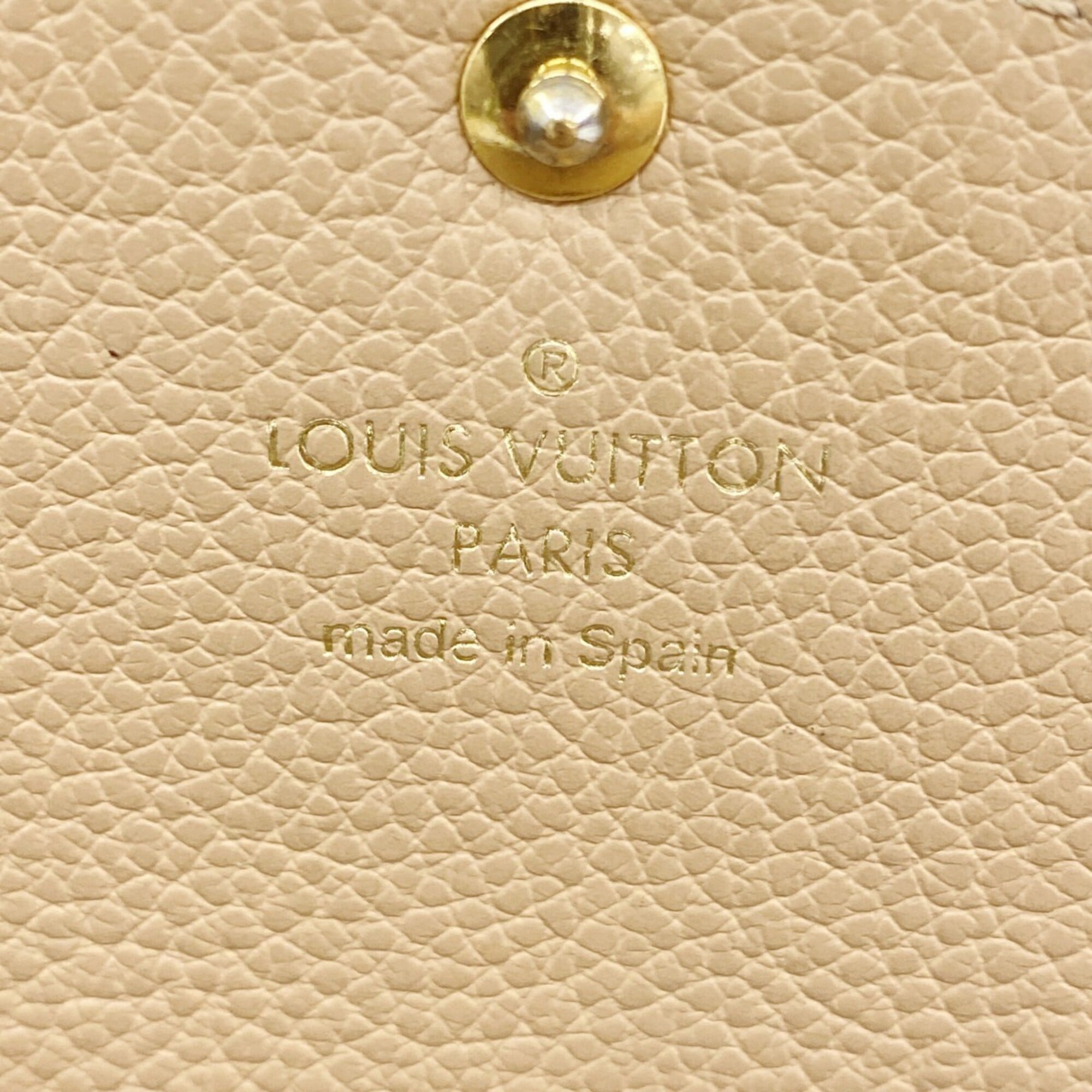 Louis Vuitton Beige Long Wallet (Bi-Fold) (Pre-Owned)