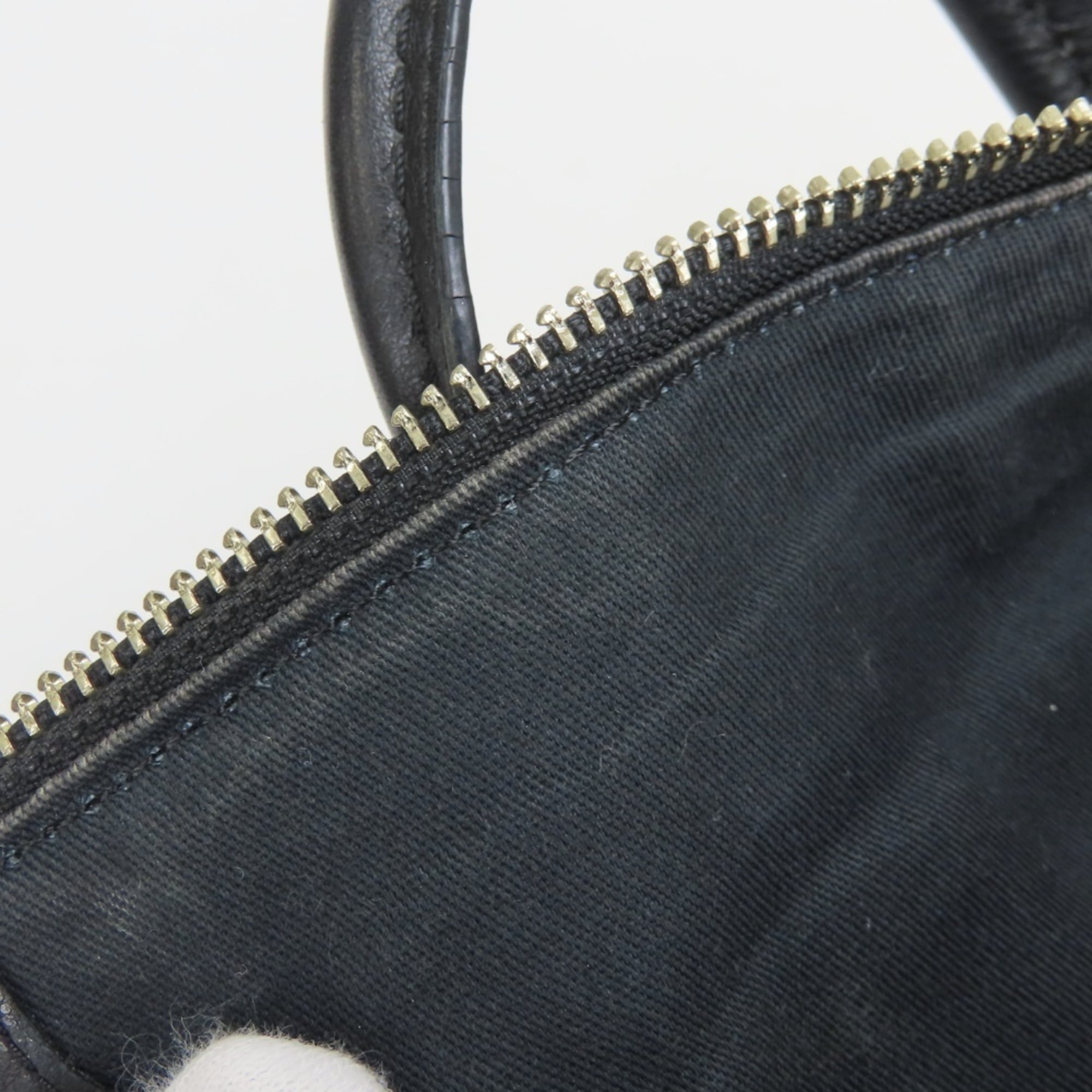 Coach Black Leather Handbag (Pre-Owned)