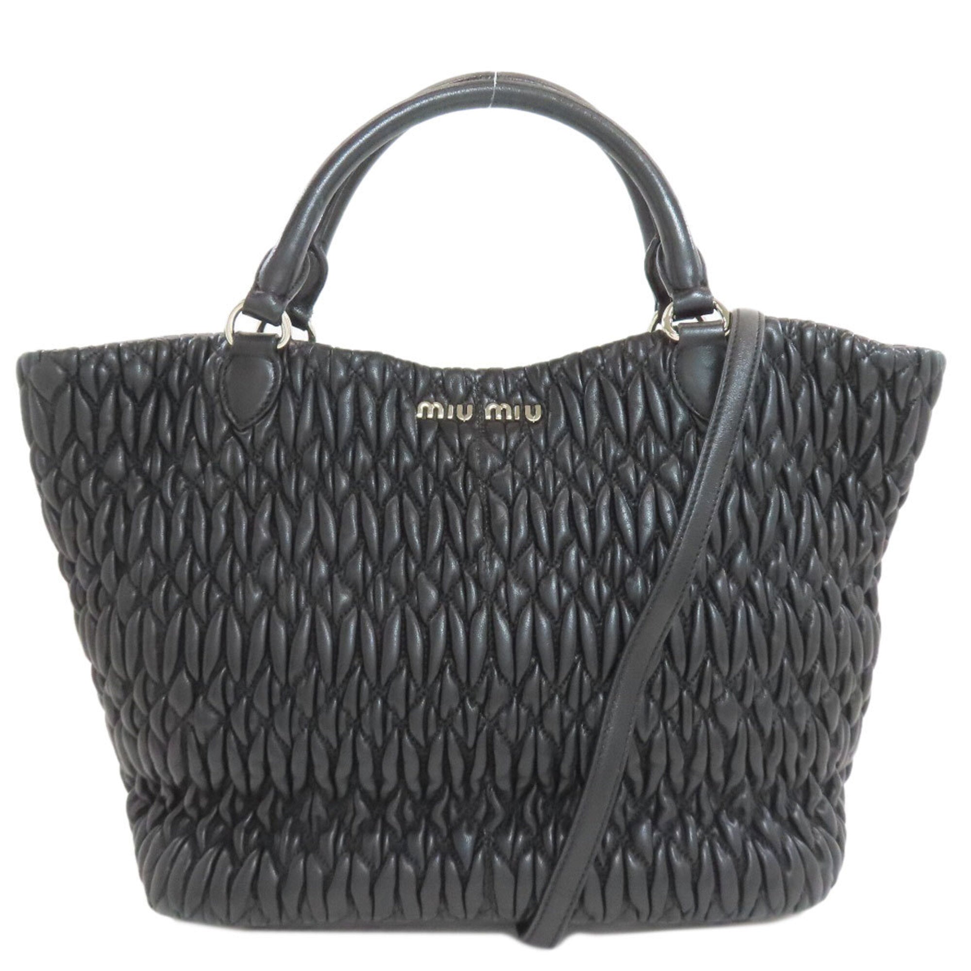 Miu Miu Black Leather Handbag (Pre-Owned)