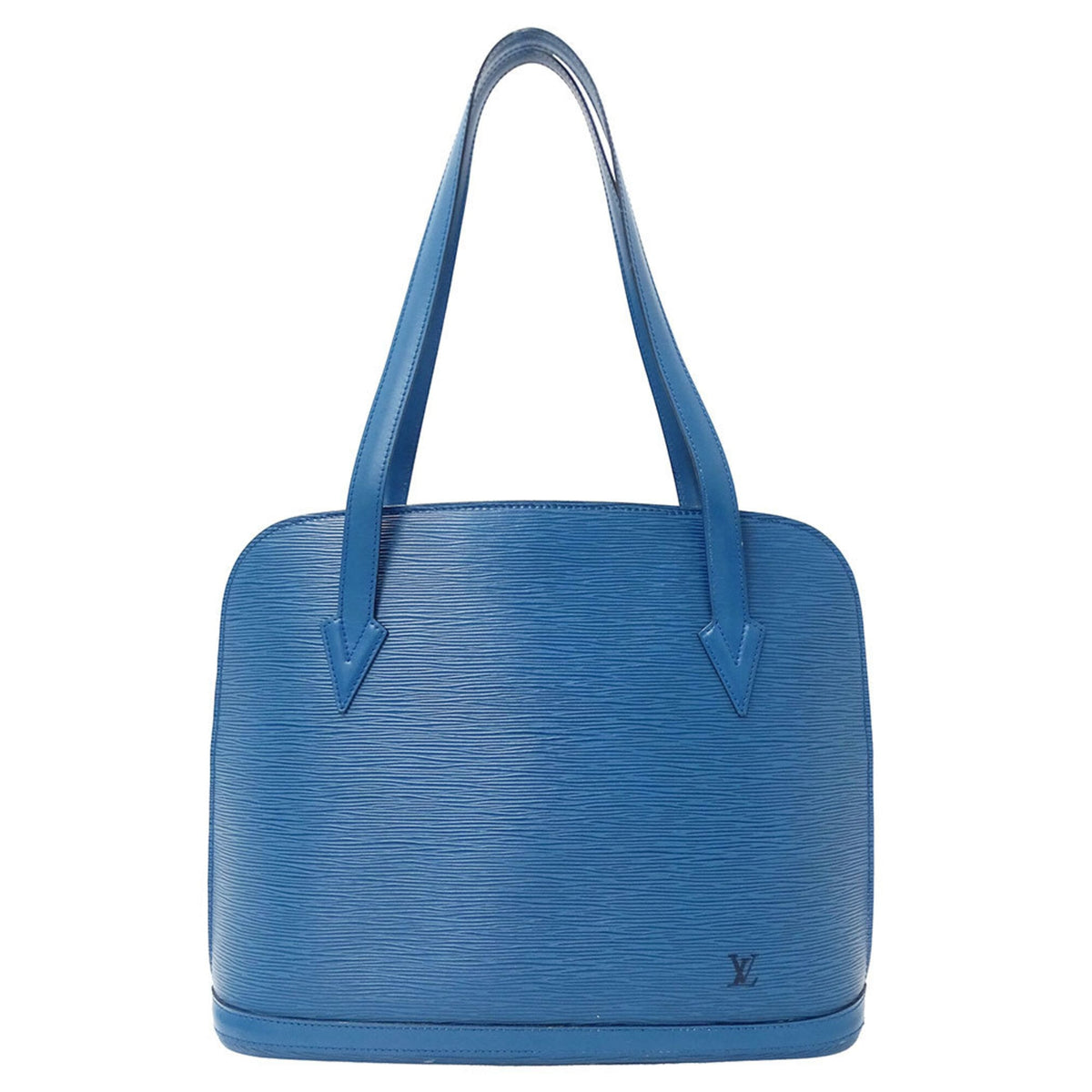 Louis Vuitton Toledo Blue Epi Leather Handbag Shoulder Bag Tote Bag (Pre-Owned)