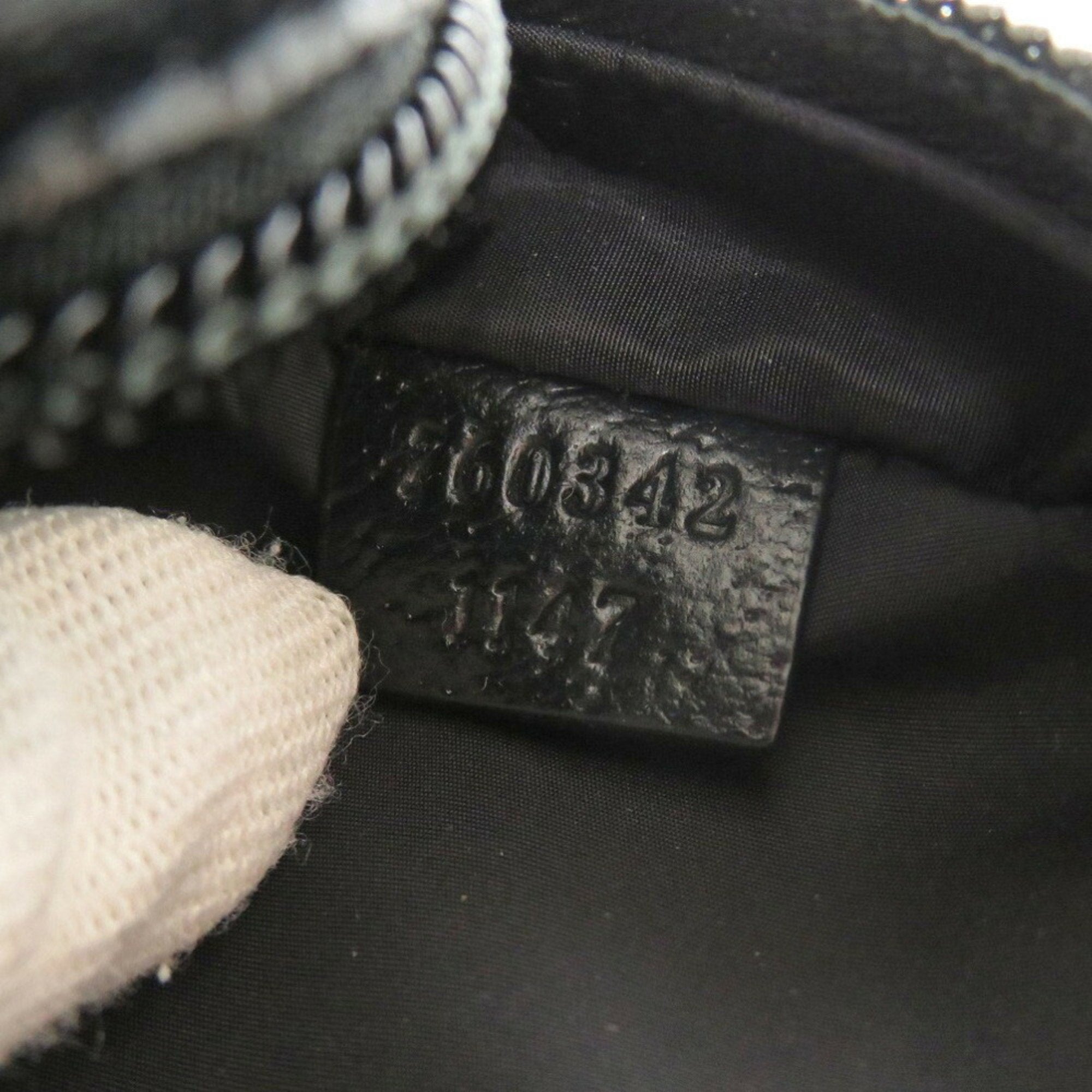 Gucci Black Gg Crystal Leather Shoulder Bag (Pre-Owned)