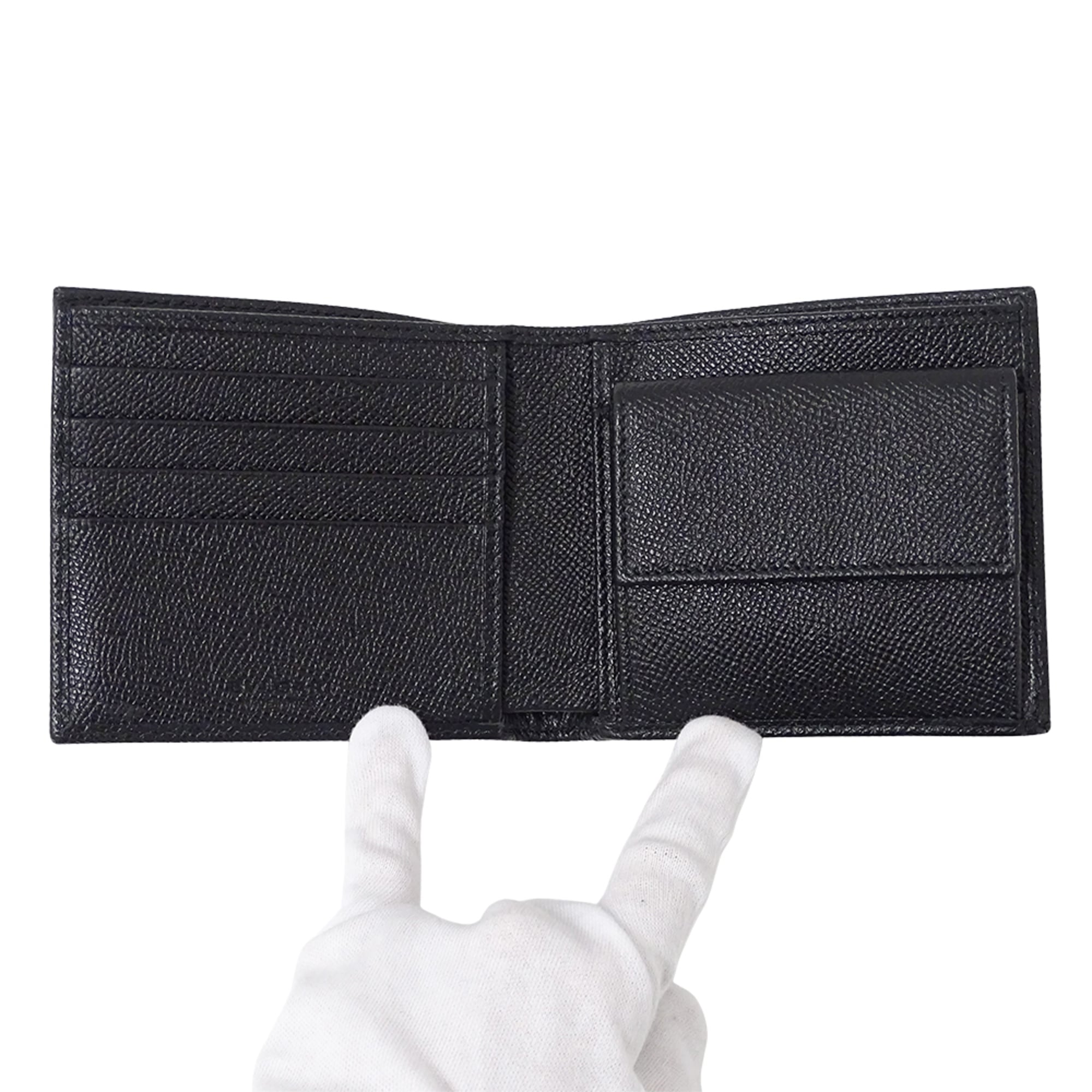 Bvlgari Black Leather Wallet (Bi-Fold) (Pre-Owned)