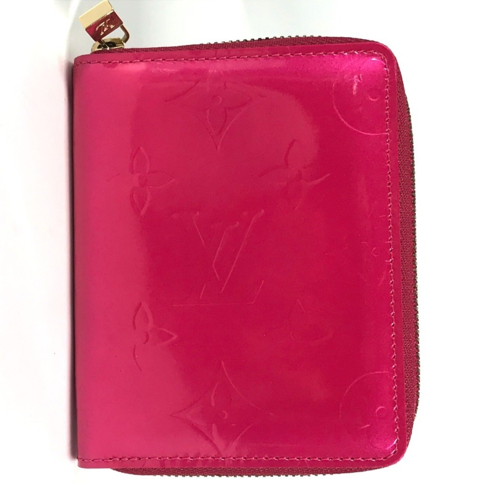 Louis Vuitton Monogram Vernis Fuchsia Pink Pink Monogram Vernis Wallet (Bi-Fold) (Pre-Owned)