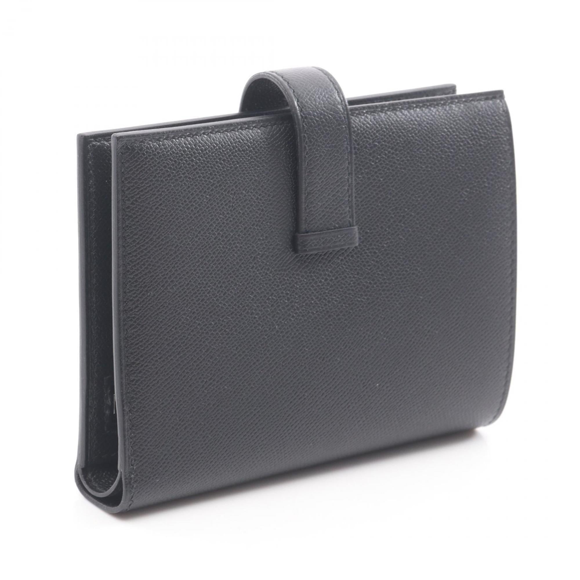 Hermes Black Leather Wallet (Bi-Fold) (Pre-Owned)