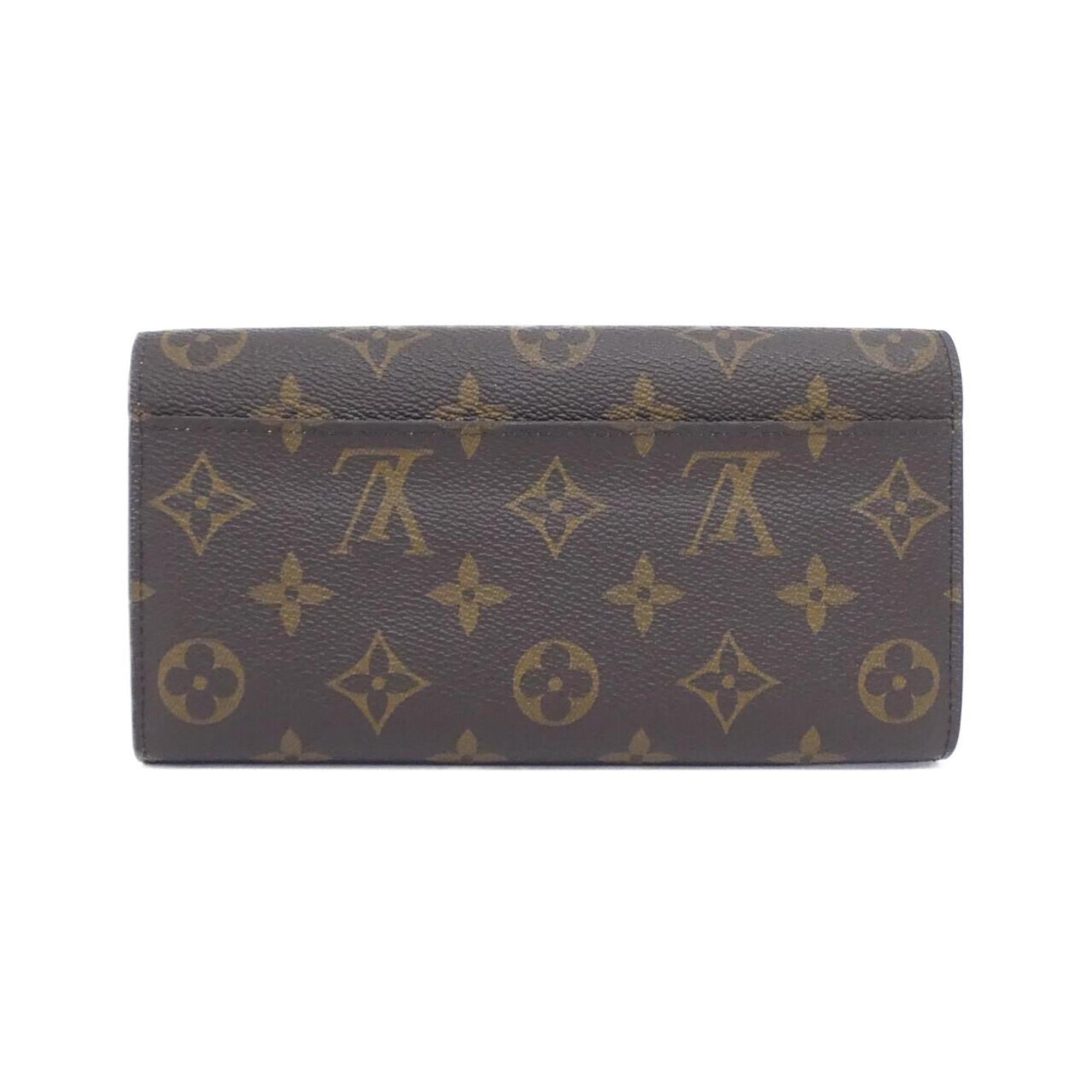 Louis Vuitton Brown Rose Ballerine Coated Canvas Long Wallet (Tri-Fold) (Pre-Owned)