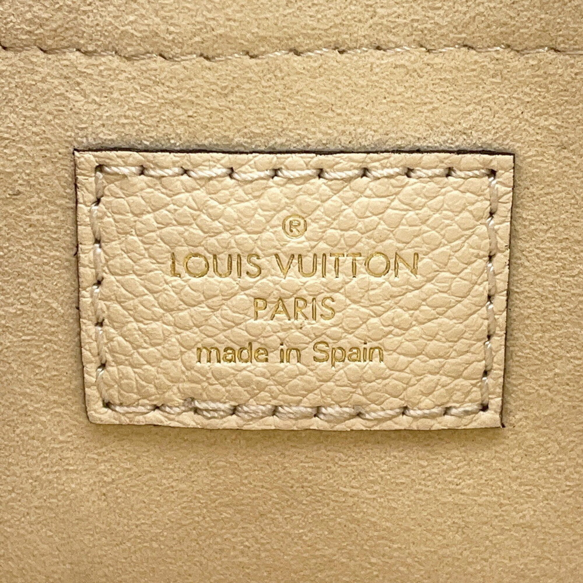 Louis Vuitton Cream Monogram Empreinte Pochette Shoulder Bag (Pre-Owned)