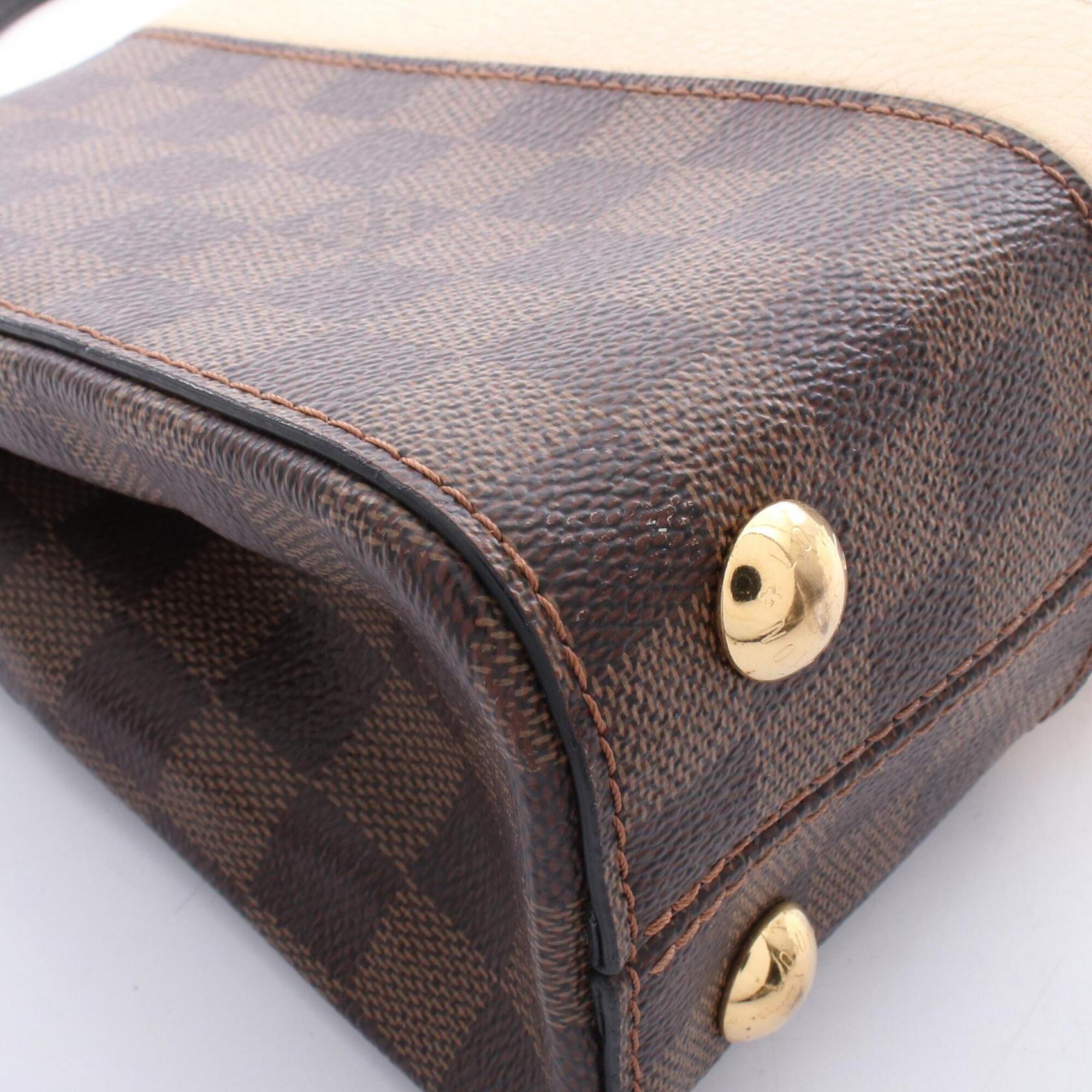 Louis Vuitton Black Brown Multi-Color Coated Canvas Leather Handbag (Pre-Owned)