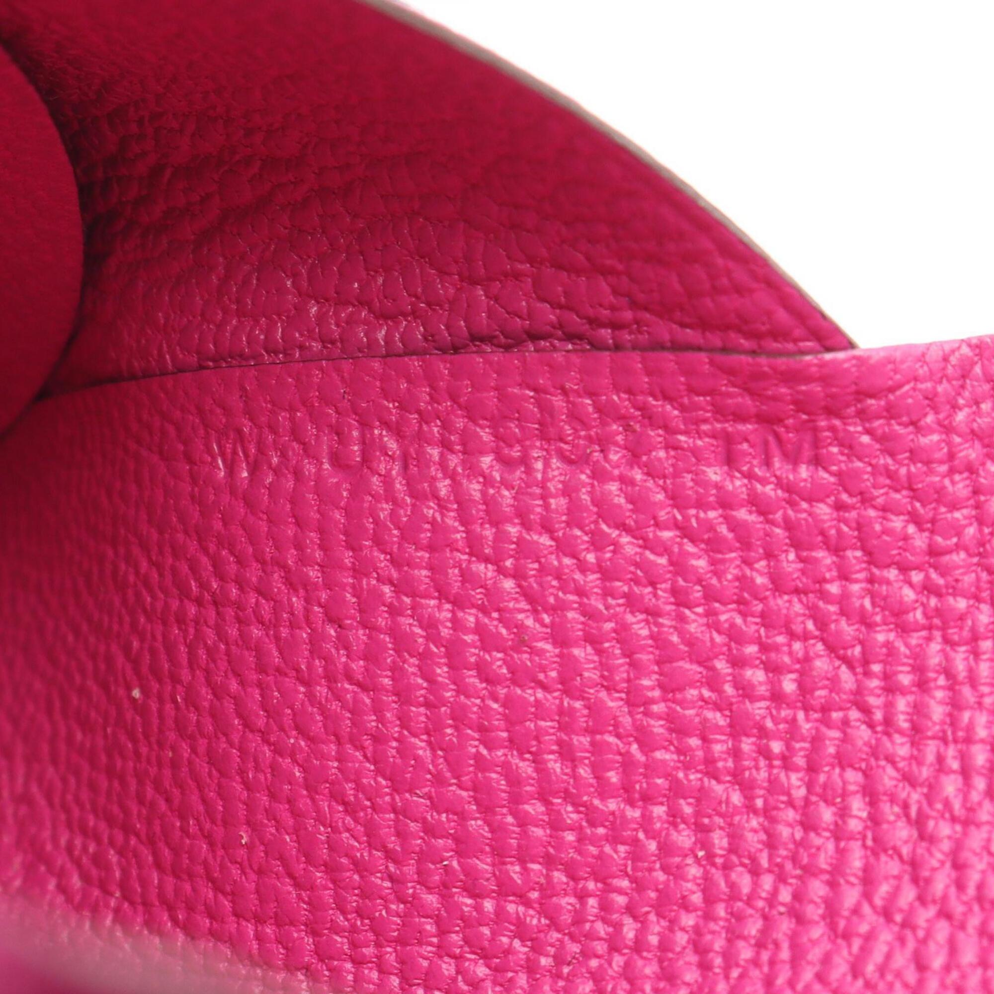 Hermes Pink Chevre Leather Coin Purse/Coin Case (Pre-Owned)