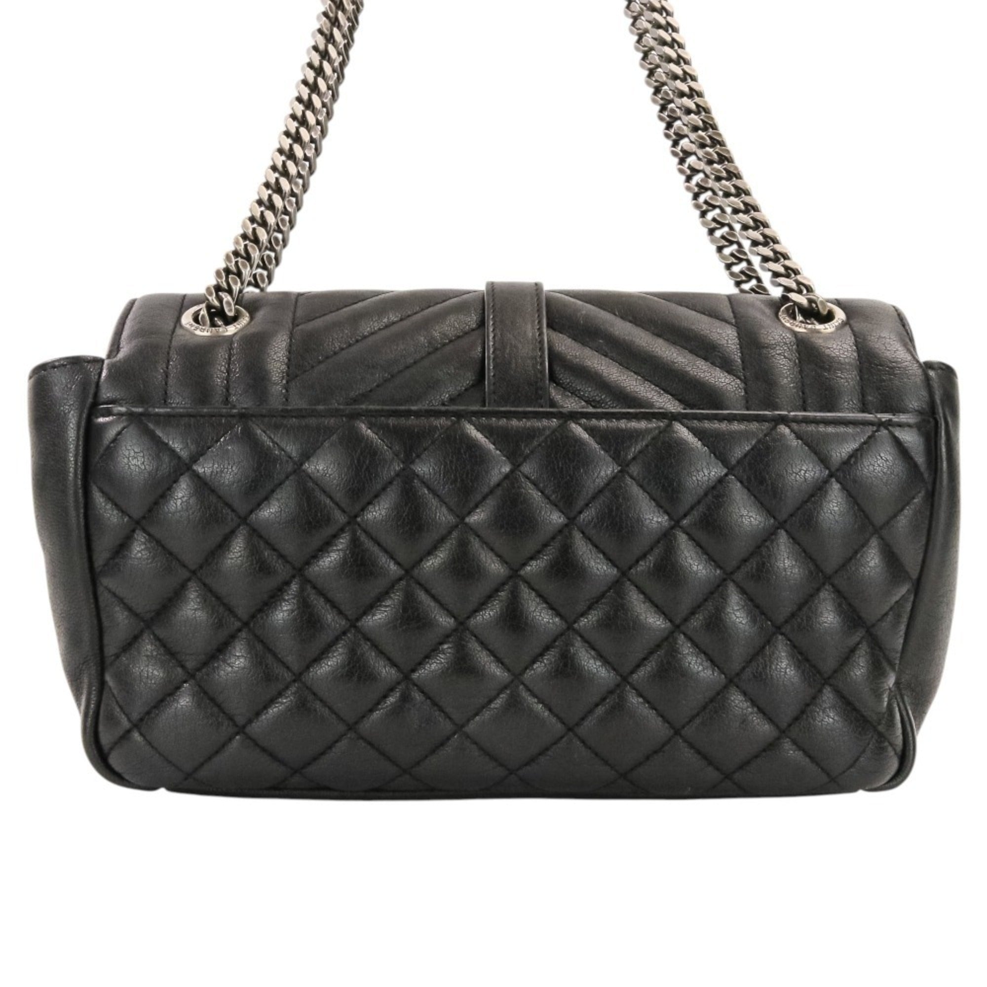 Yves Saint Laurent Black Leather Shoulder Bag (Pre-Owned)