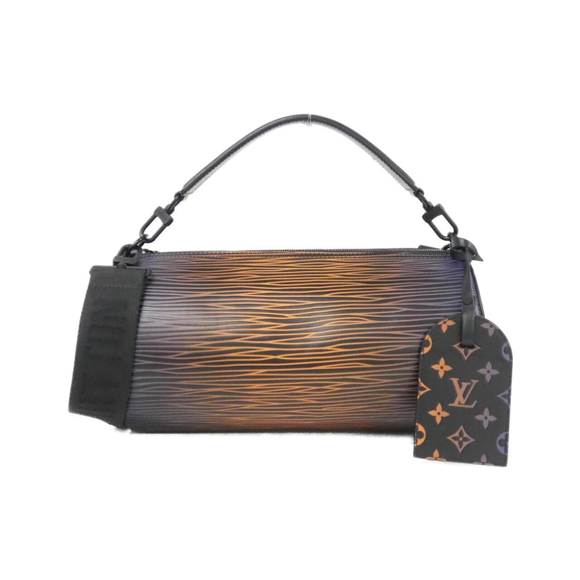 Louis Vuitton Black Leather Shoulder Bag (Pre-Owned)